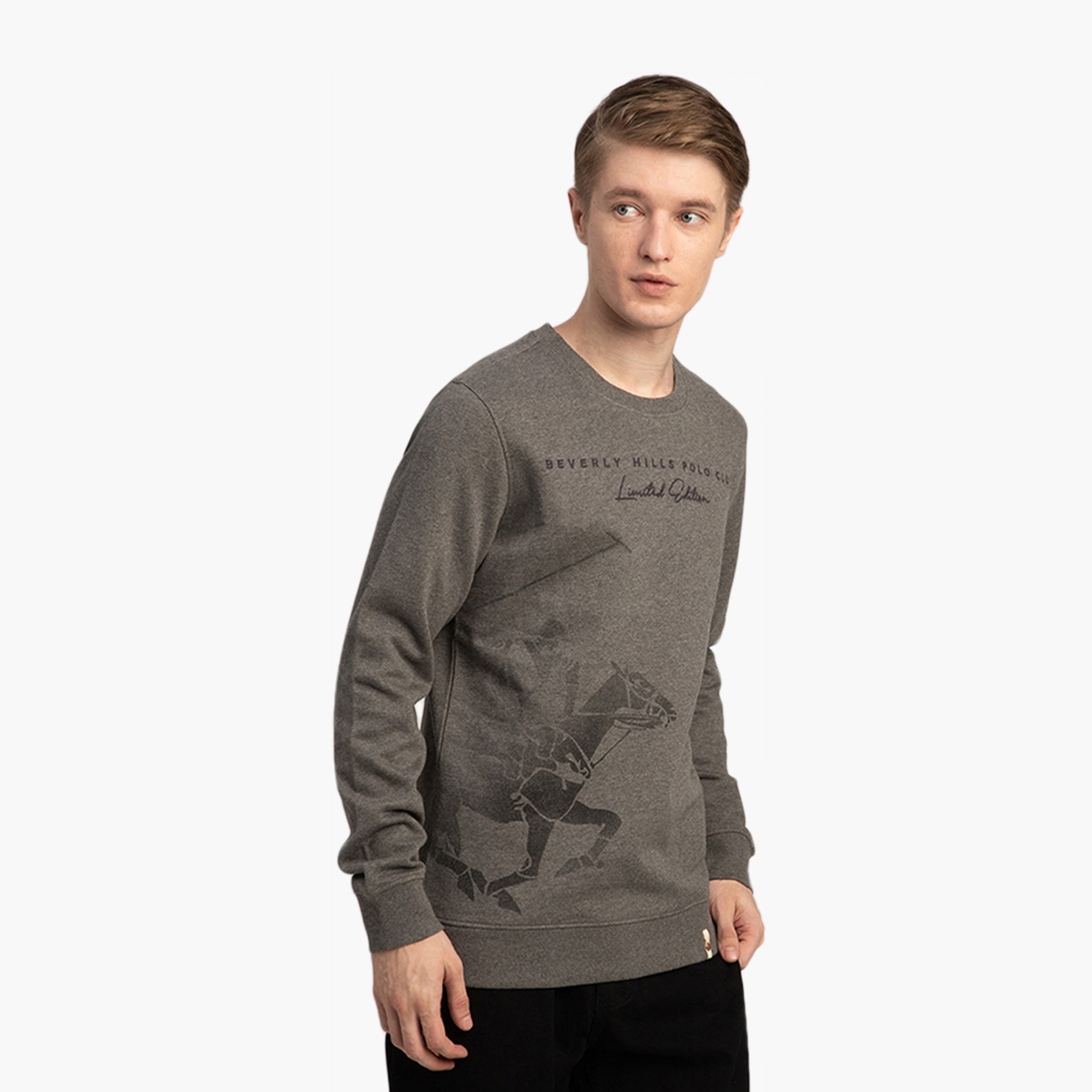 سويت شيرت رجالي مطبوع بياقة دائرية وأكمام طويلة من بيفرلي هيلز بولو كلوب.-men-winterwear-hoodiesandsweatshirts-image-3