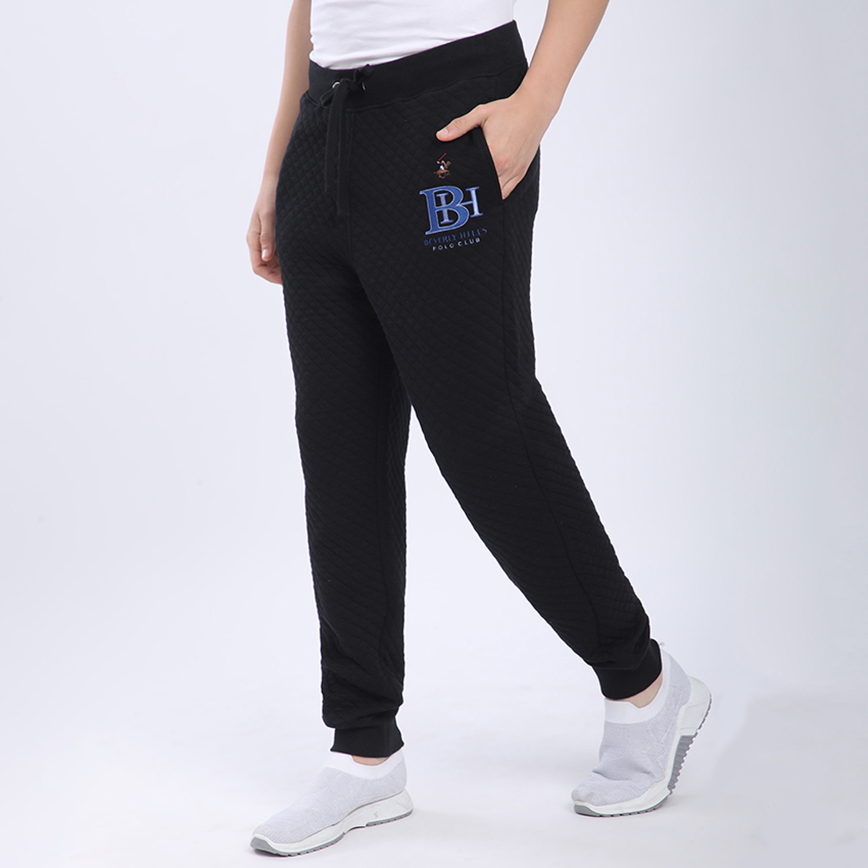 Beverly Hills Polo Club Textured Mid-Rise Drawstring Closure Men's Track Pants-men-clothing-bottoms-joggers-image-2