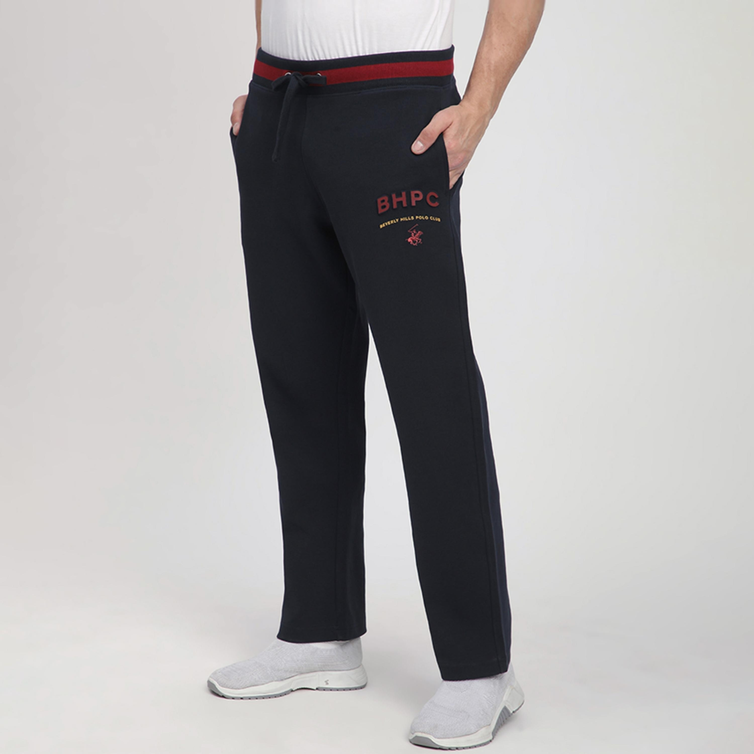 بنطال رياضي رجالي سادة بخصر متوسط ورباط من بيفرلي هيلز بولو كلوب-men-clothing-bottoms-joggers-image-2