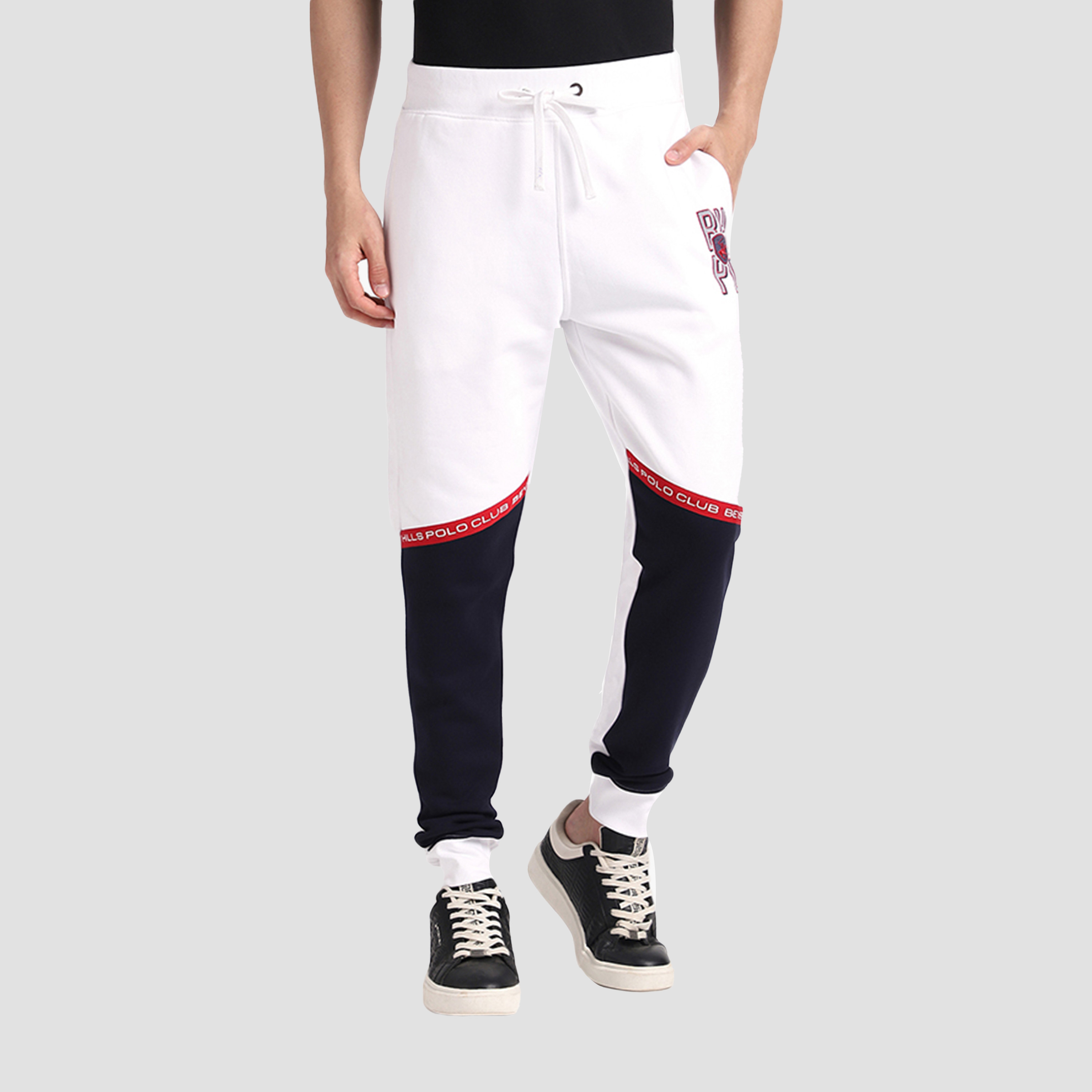 Beverly Hills Polo Club Color Blocked Mid Rise Drawstring Men's Joggers-men-clothing-bottoms-joggers-image-5