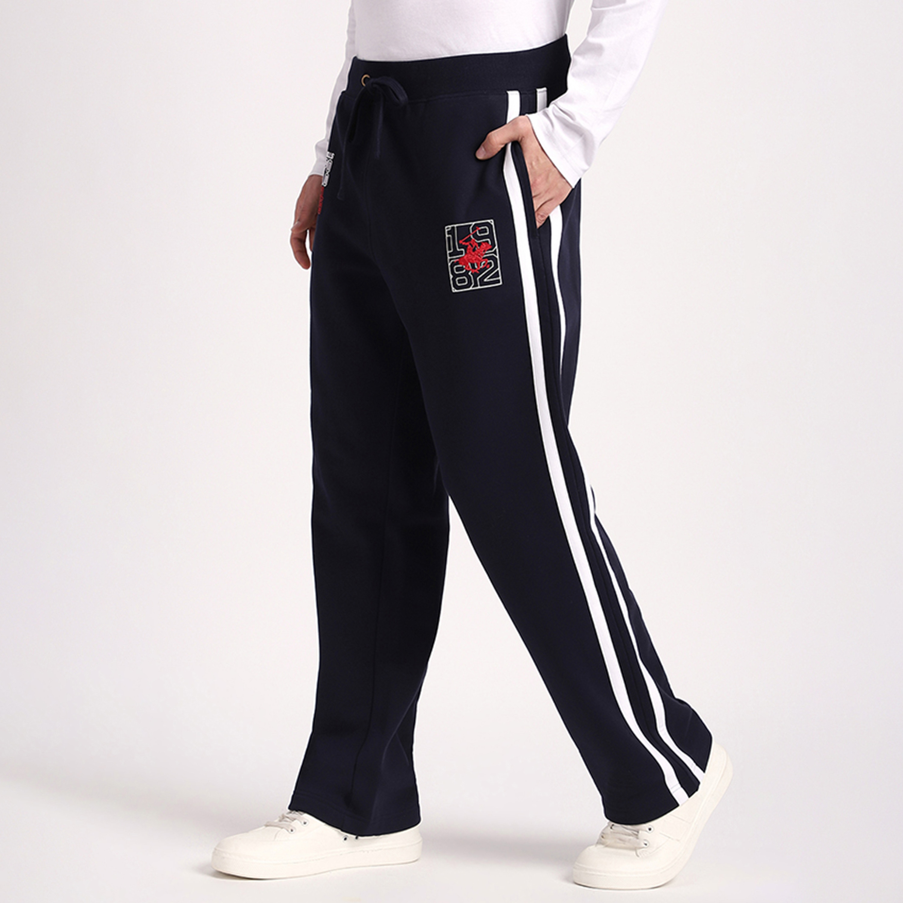 Beverly Hills Polo Club Embroidered Mid-Rise Drawstring Men's Track Pants-men-clothing-bottoms-joggers-image-6