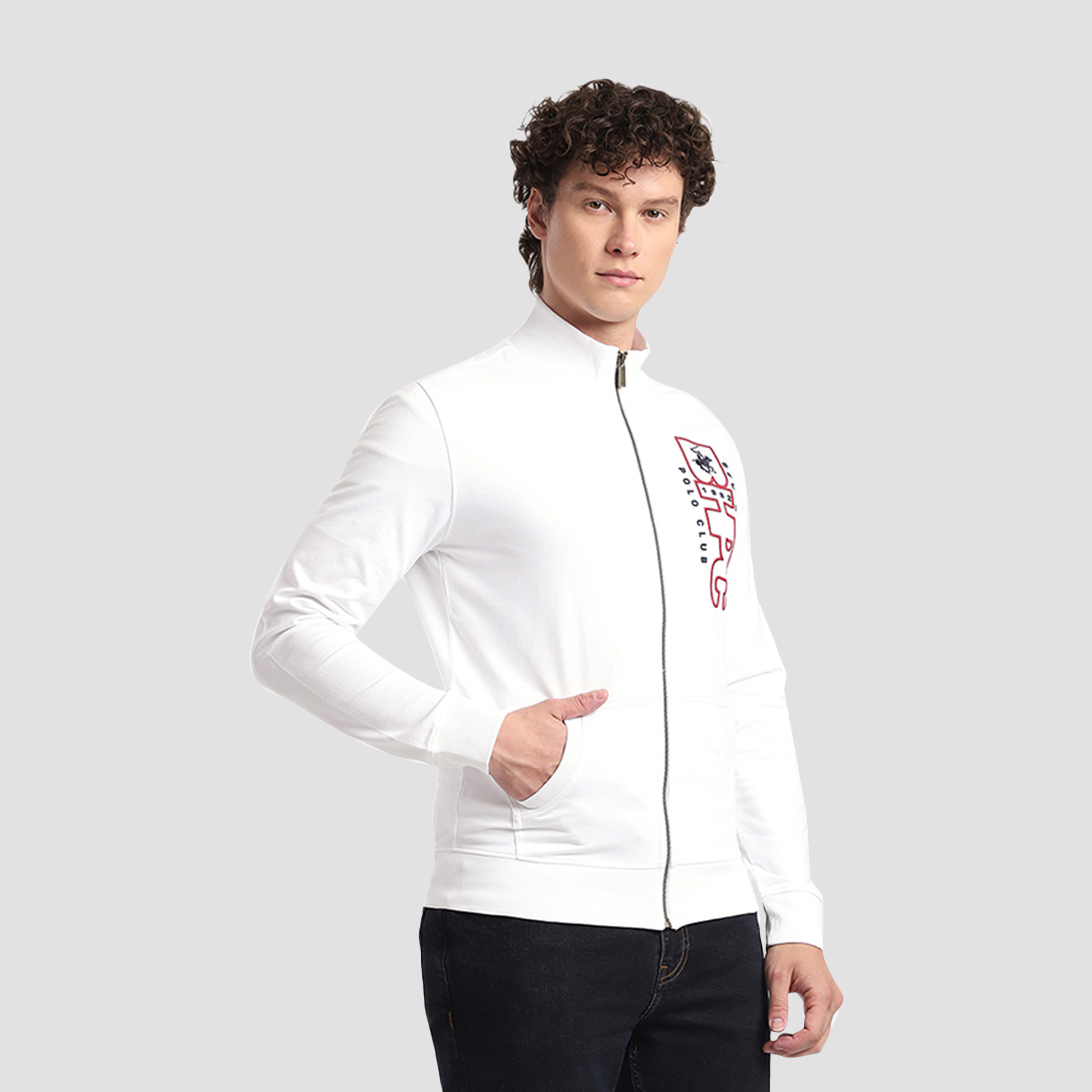 Beverly Hills Polo Club Embroidered High Neck Long Sleeves Men's Zip Through Sweatshirt-men-winterwear-hoodiesandsweatshirts-image-3