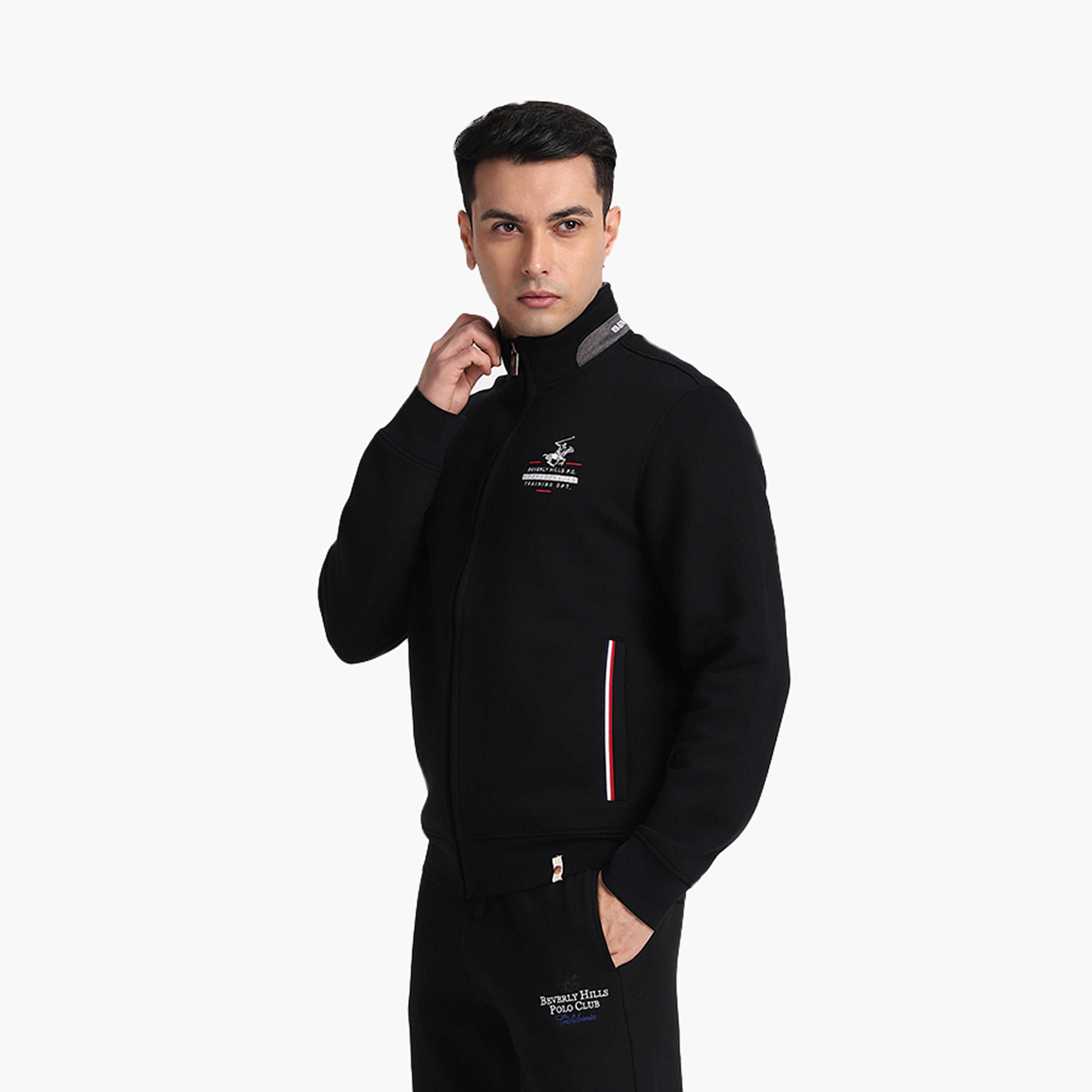 سويت شيرت سادة بياقة عالية وأكمام طويلة بسحاب من بيفرلي هيلز بولو كلوب-men-winterwear-hoodiesandsweatshirts-image-6