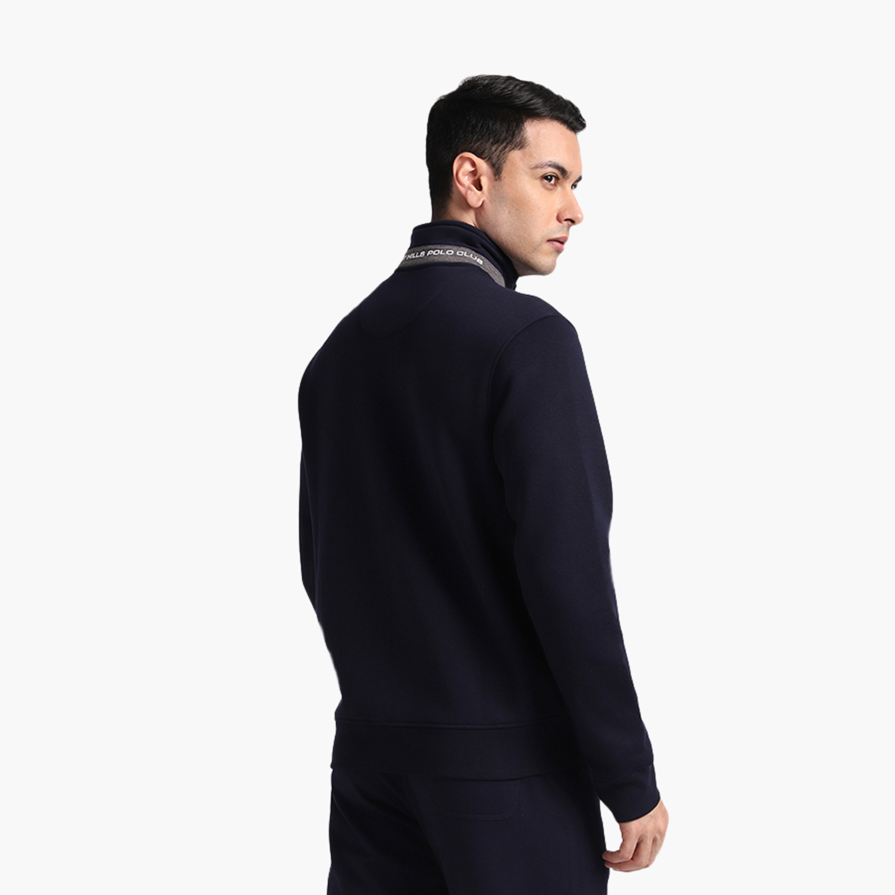 سويت شيرت سادة بياقة عالية وأكمام طويلة بسحاب من بيفرلي هيلز بولو كلوب-men-winterwear-hoodiesandsweatshirts-image-4