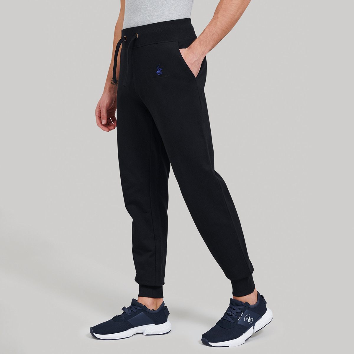 بنطال رياضي من بيفرلي هيلز بولو كلوب برباط متوسط الارتفاع مع شعار-men-clothing-bottoms-joggers-image-4