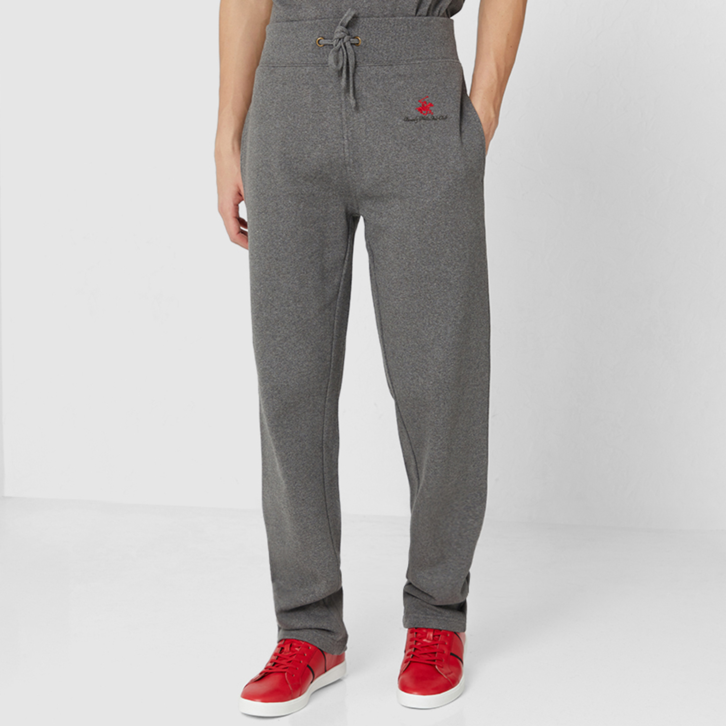 Beverly Hills Polo Club Logo Mid-Rise Drawstring Sweatpants-men-clothing-bottoms-joggers-image-1
