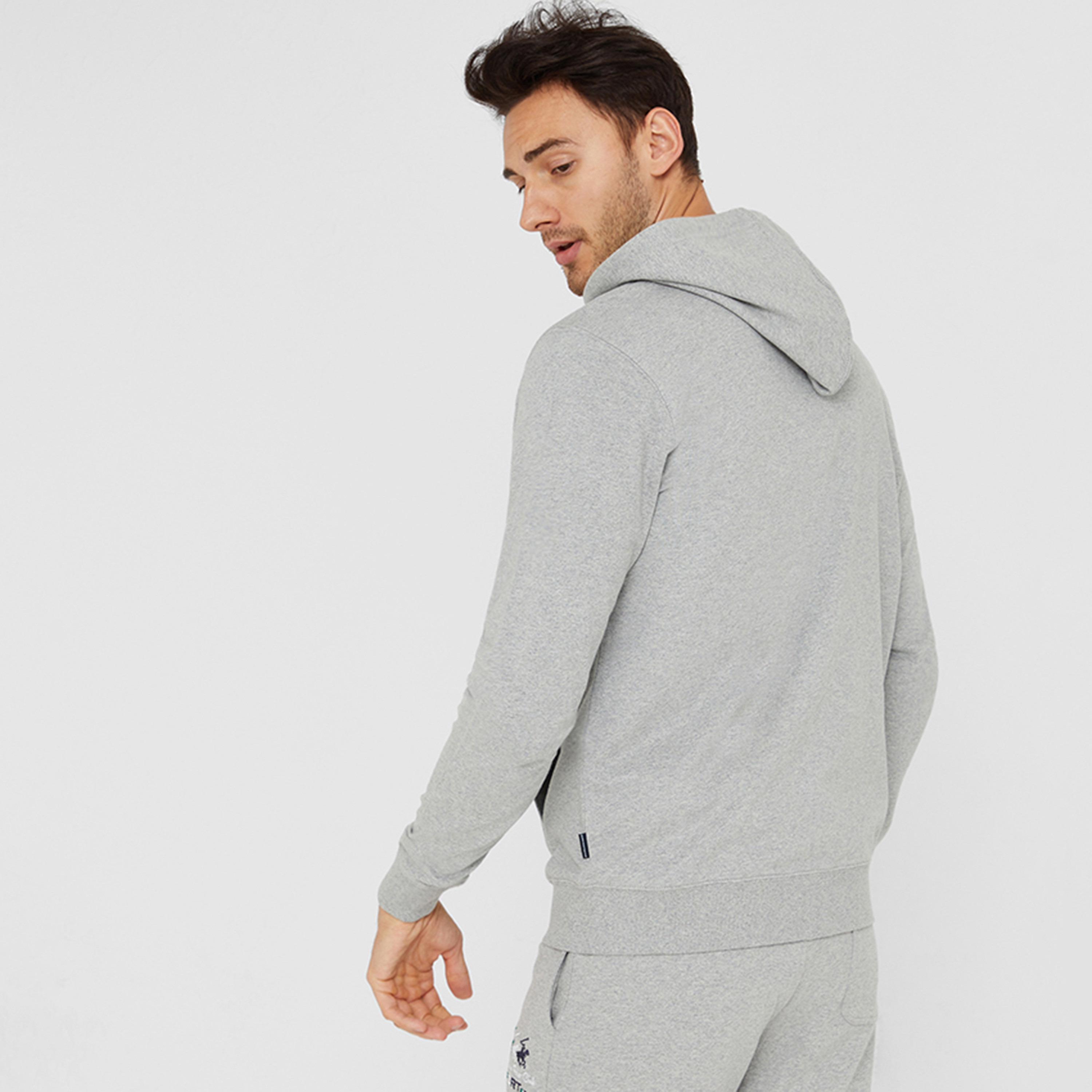 Beverly Hills Polo Club Logo Zip-Through Hoodie with Split Pocket-men-winterwear-hoodiesandsweatshirts-image-4