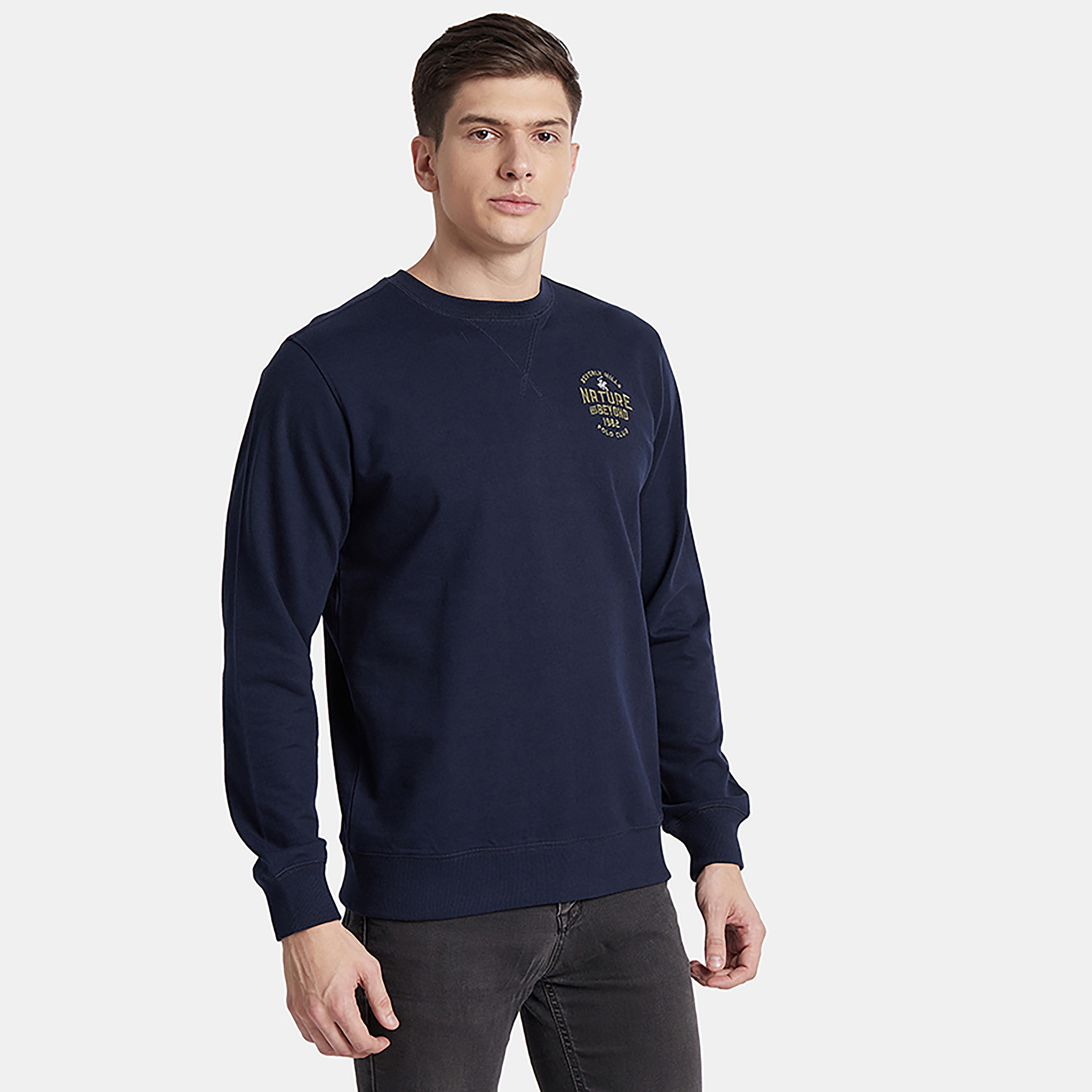 Beverly Hills Polo Club Logo Crew Neck Sweatshirt-men-winterwear-hoodiesandsweatshirts-image-4