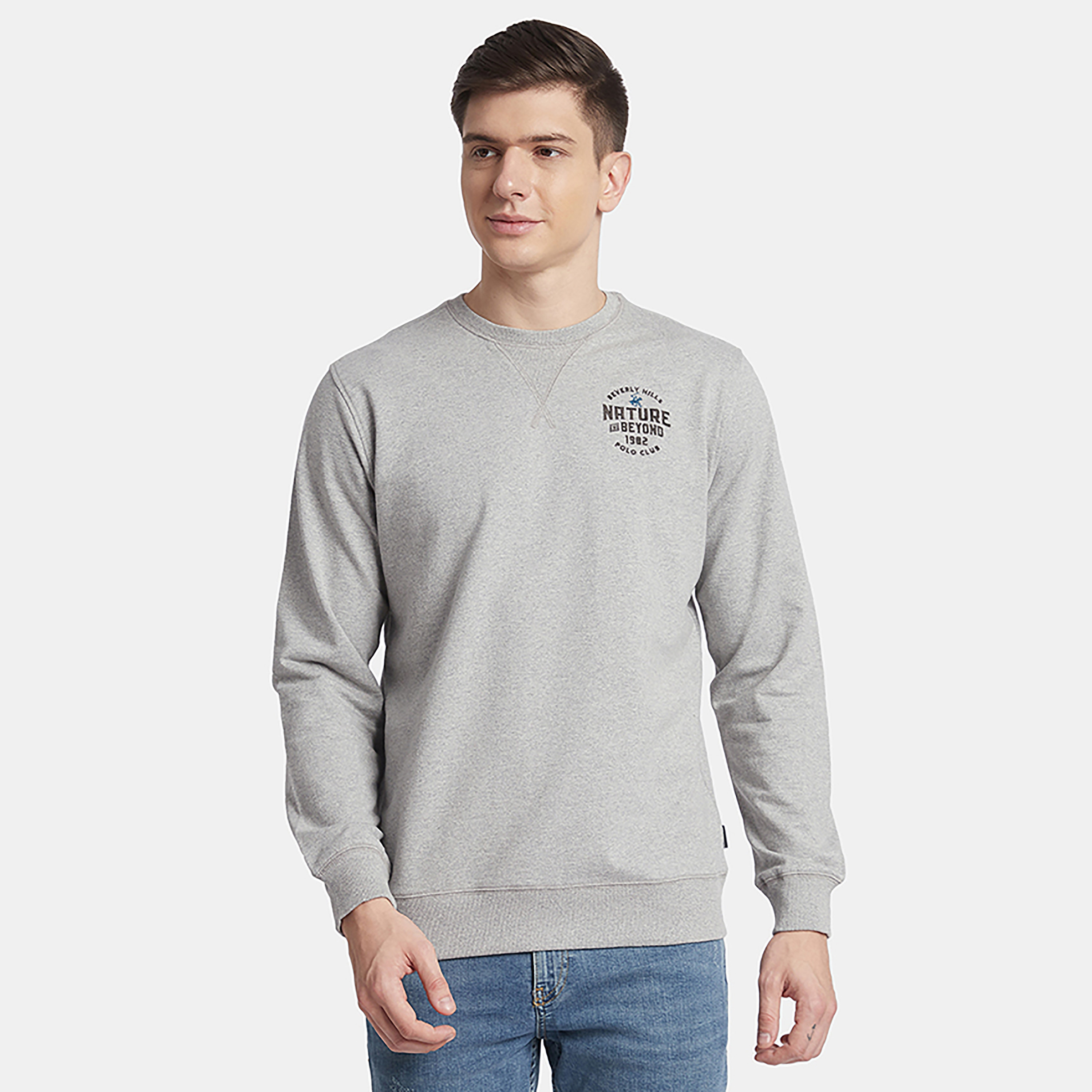 Beverly Hills Polo Club Logo Crew Neck Sweatshirt-men-winterwear-hoodiesandsweatshirts-image-5