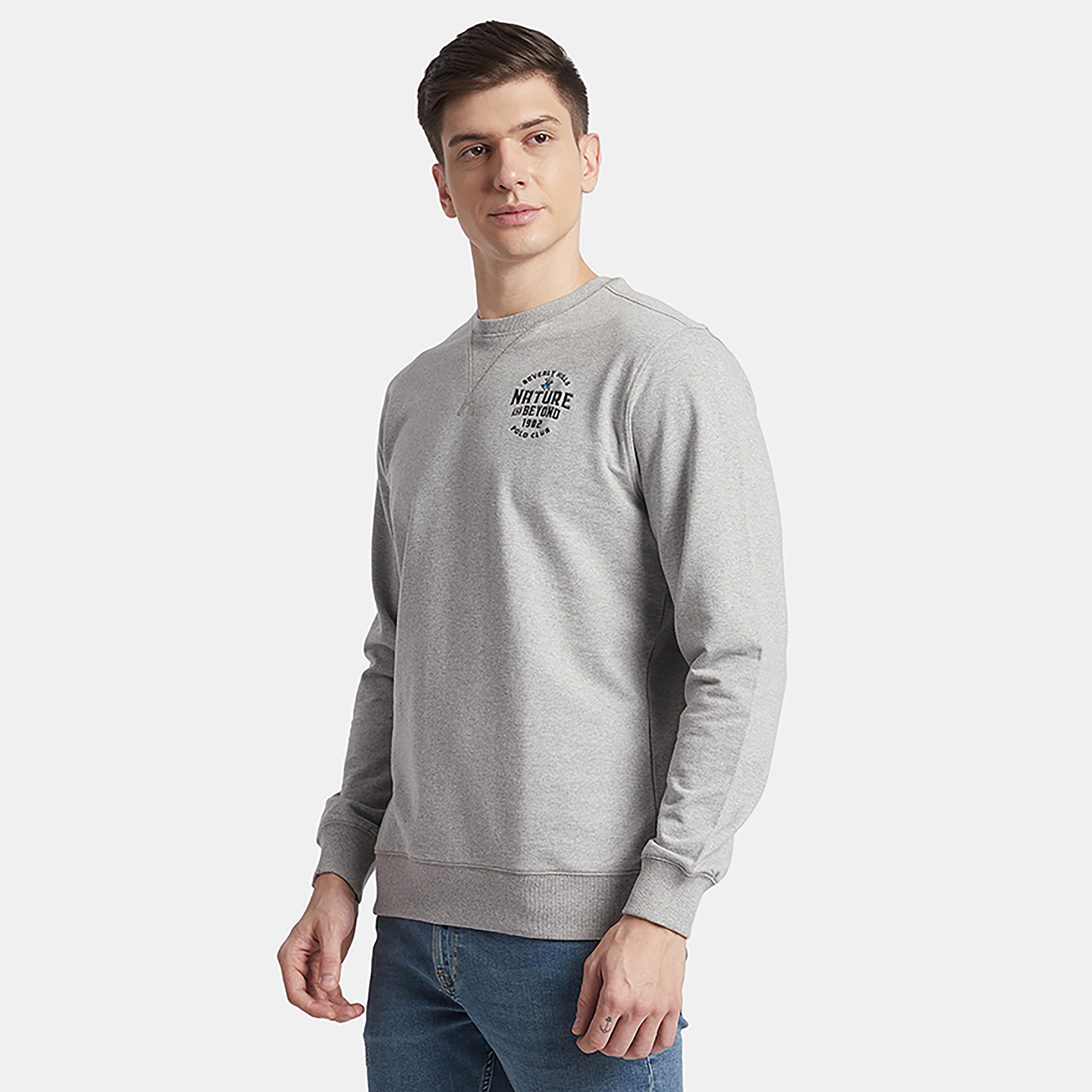 Beverly Hills Polo Club Logo Crew Neck Sweatshirt-men-winterwear-hoodiesandsweatshirts-image-6