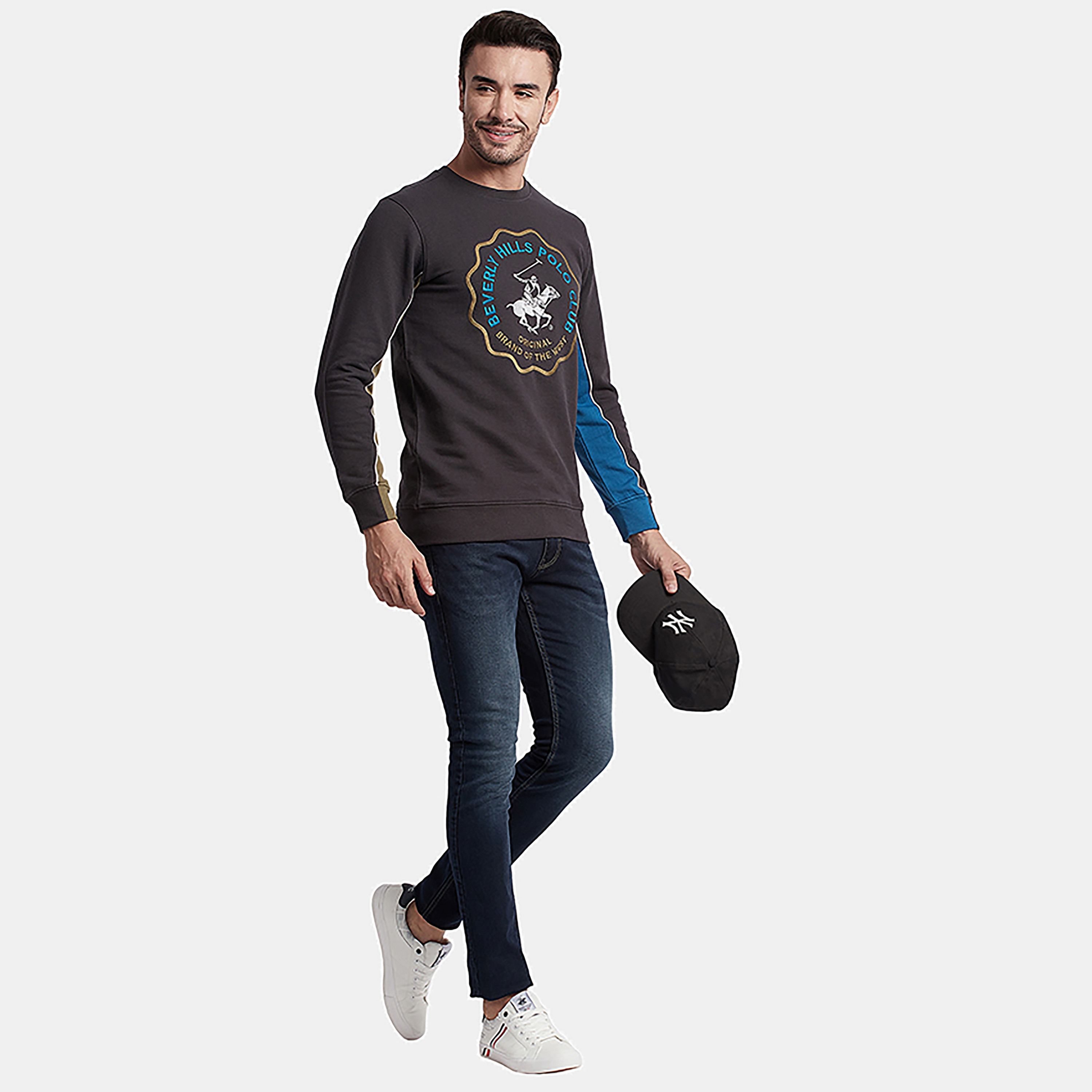 Beverly Hills Polo Club Embroidered Logo Crew Neck Sweatshirt-men-winterwear-hoodiesandsweatshirts-image-2
