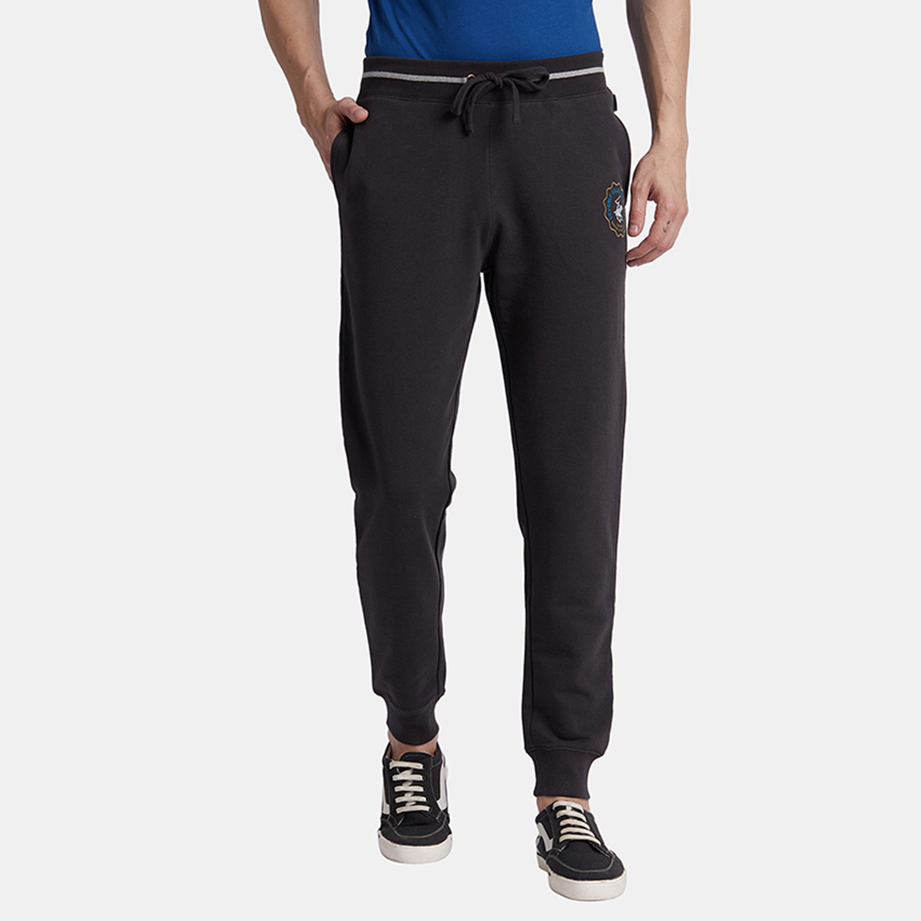 Beverly Hills Polo Club Logo Mid-Rise Drawstring Joggers-men-clothing-bottoms-joggers-image-1
