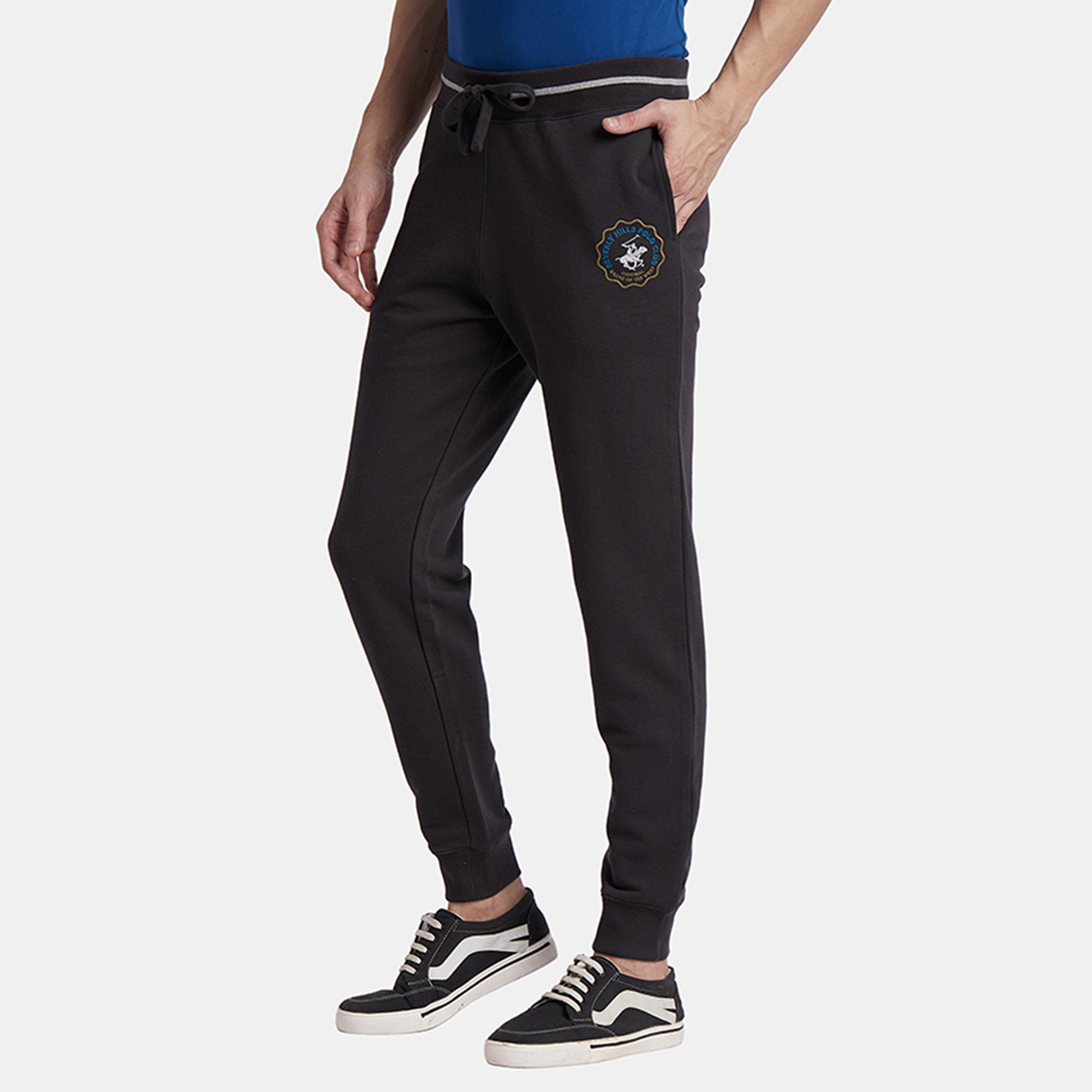 Beverly Hills Polo Club Logo Mid-Rise Drawstring Joggers-men-clothing-bottoms-joggers-image-2