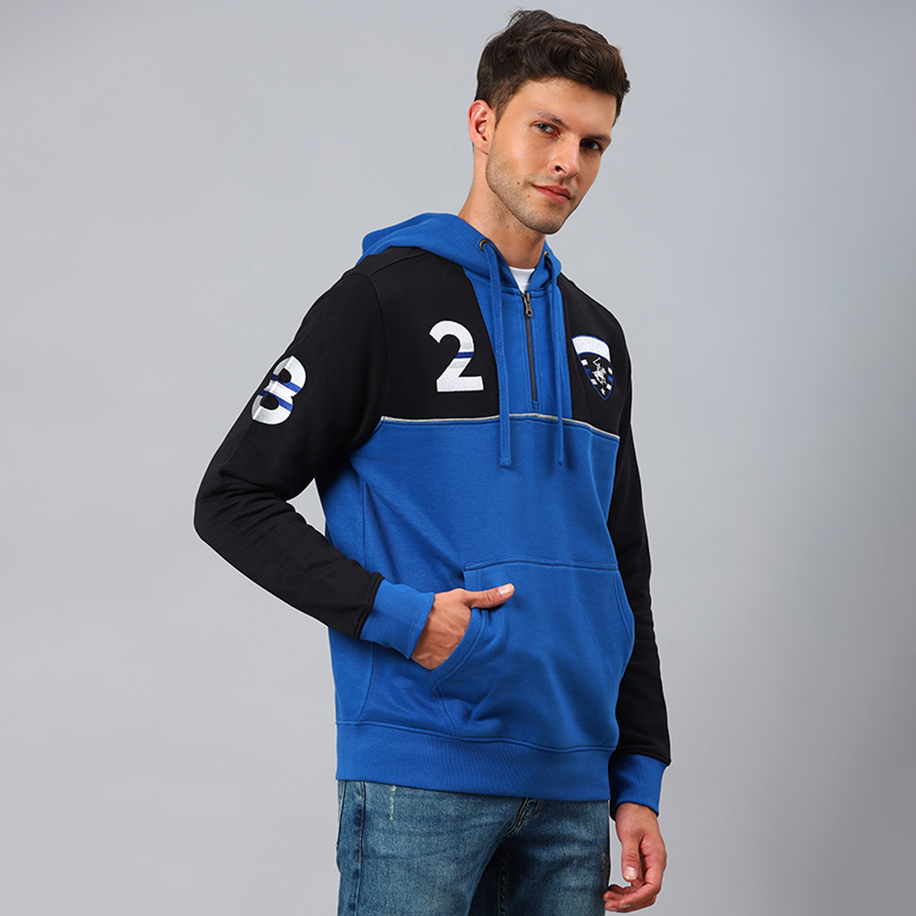 Beverly Hills Polo Club Men's Solid Fleece Pop-Over Hoodie-men-winterwear-hoodiesandsweatshirts-image-3