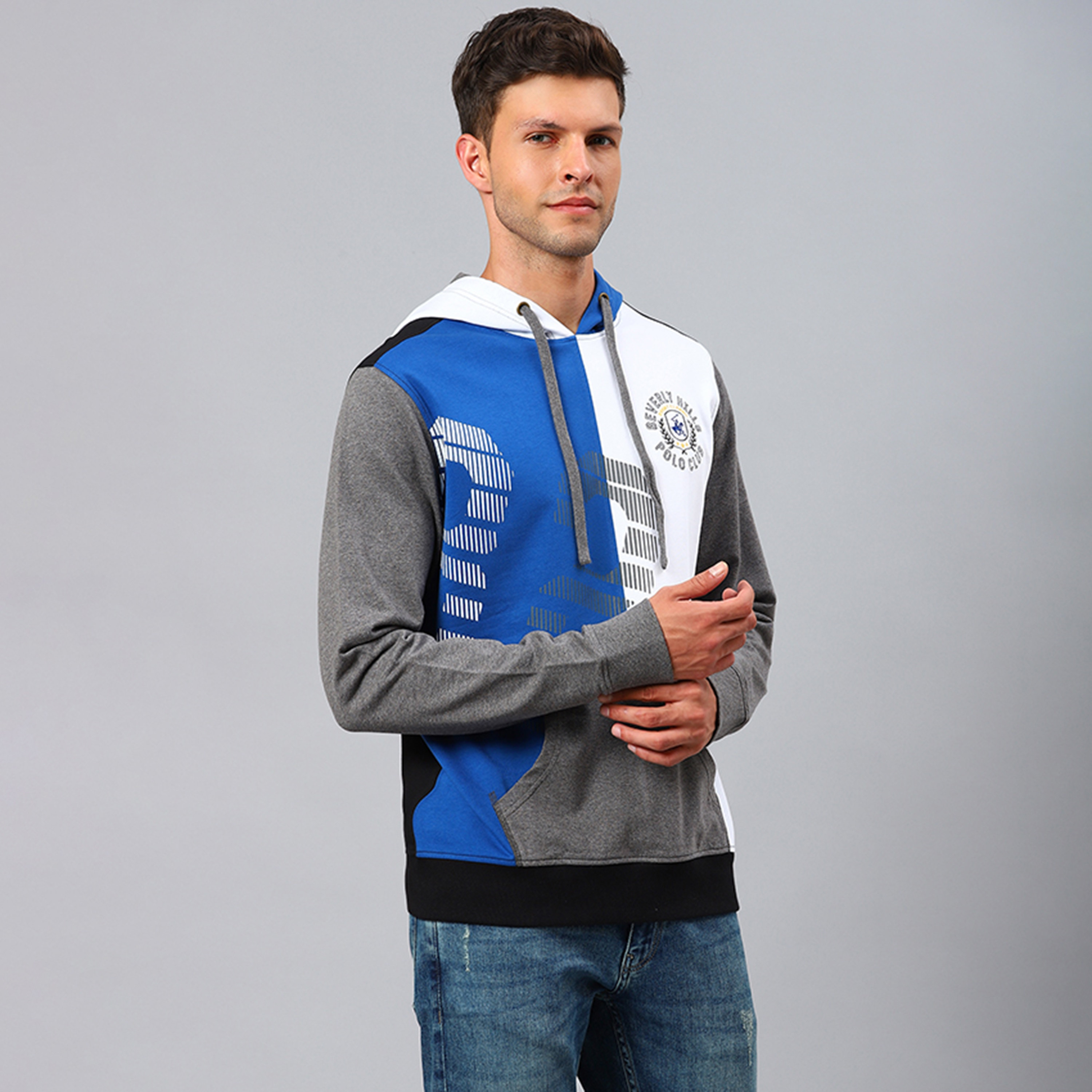 Beverly Hills Polo Club Men's Solid Fleece Pop-Over Hoodie-men-winterwear-hoodiesandsweatshirts-image-3