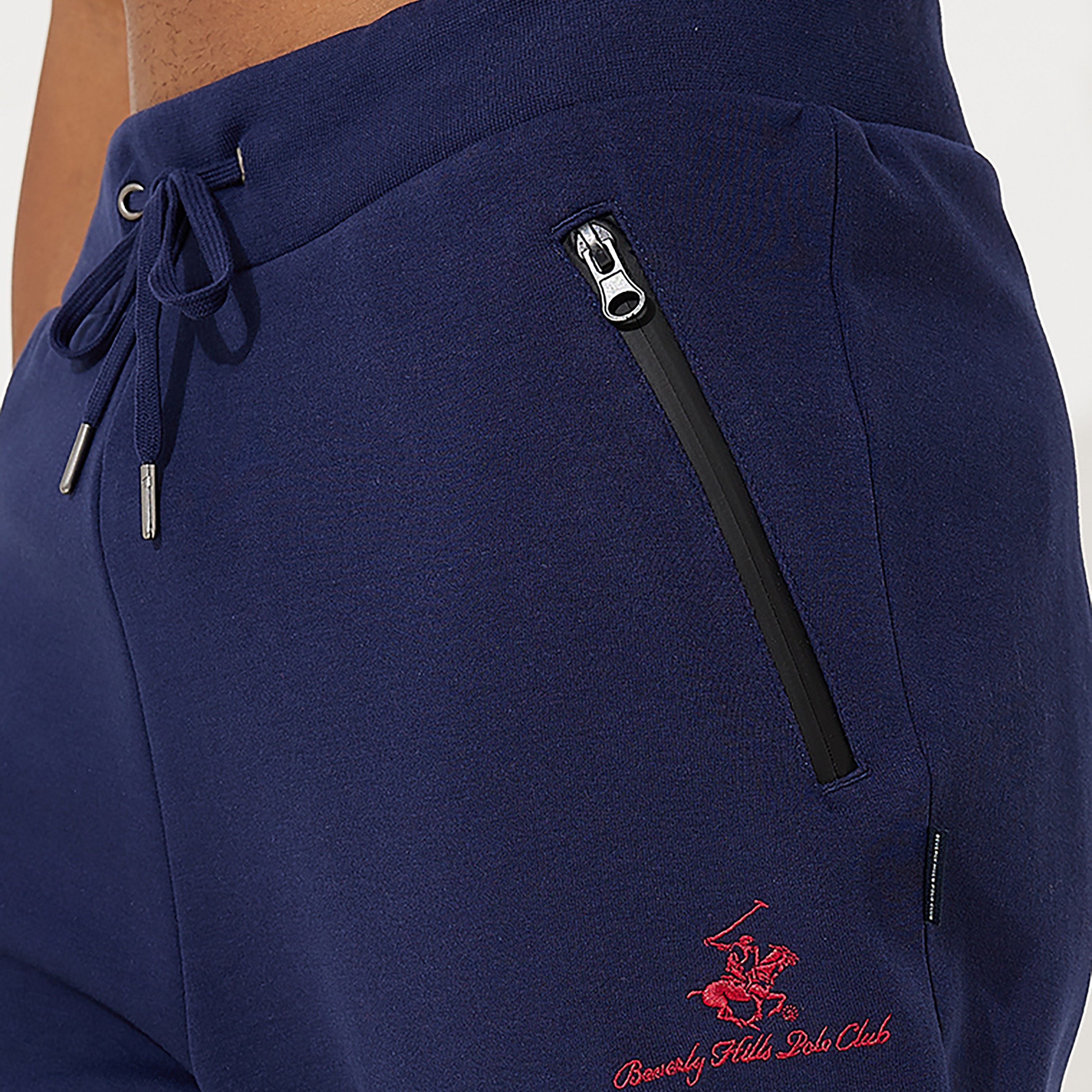 بنطال رياضي بيفرلي هيلز بولو كلوب سادة متوسط ​​الارتفاع برباط للرجال-men-clothing-bottoms-joggers-image-6