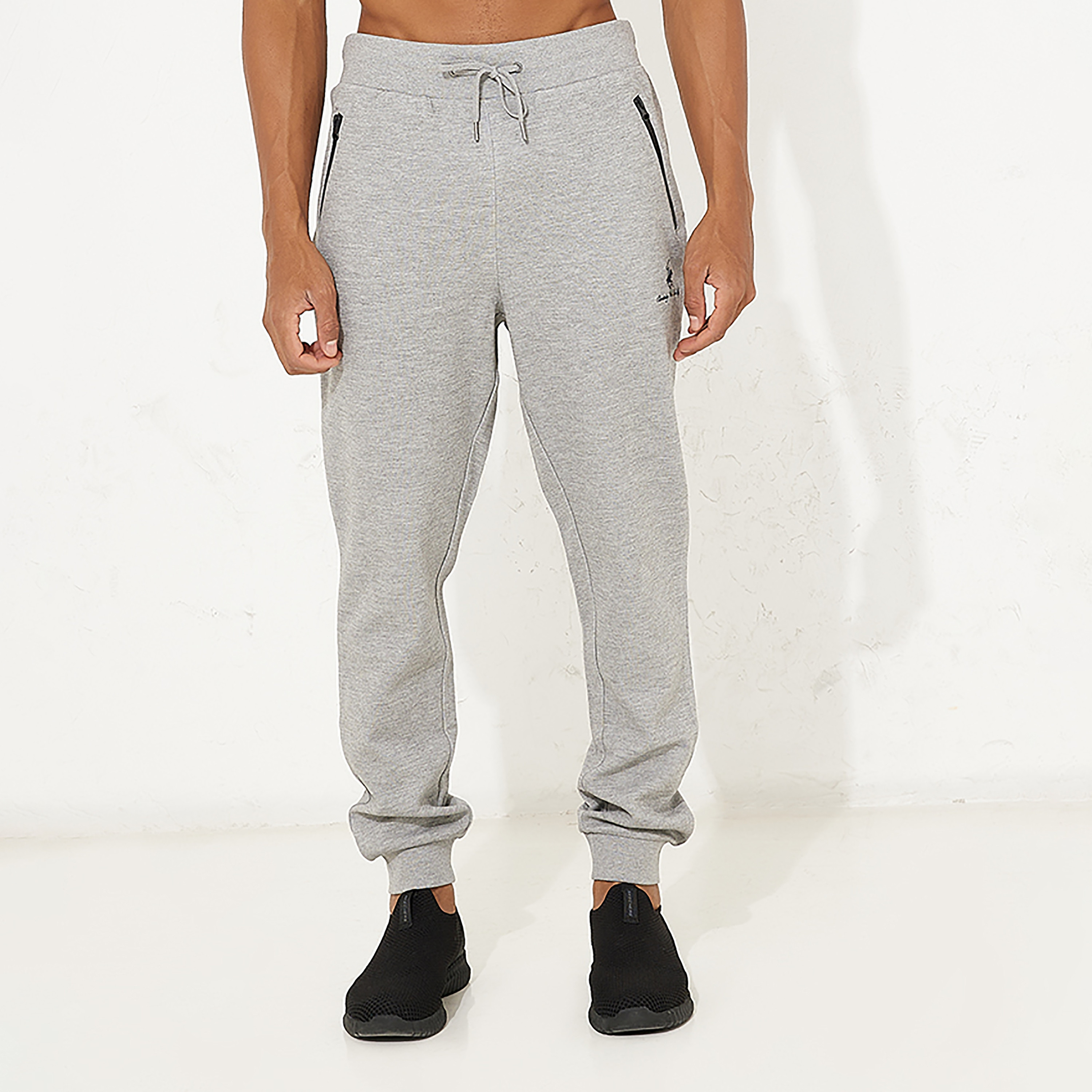 Beverly Hills Polo Club Plain Mid Rise Drawstring Men's Joggers-men-clothing-bottoms-joggers-image-1