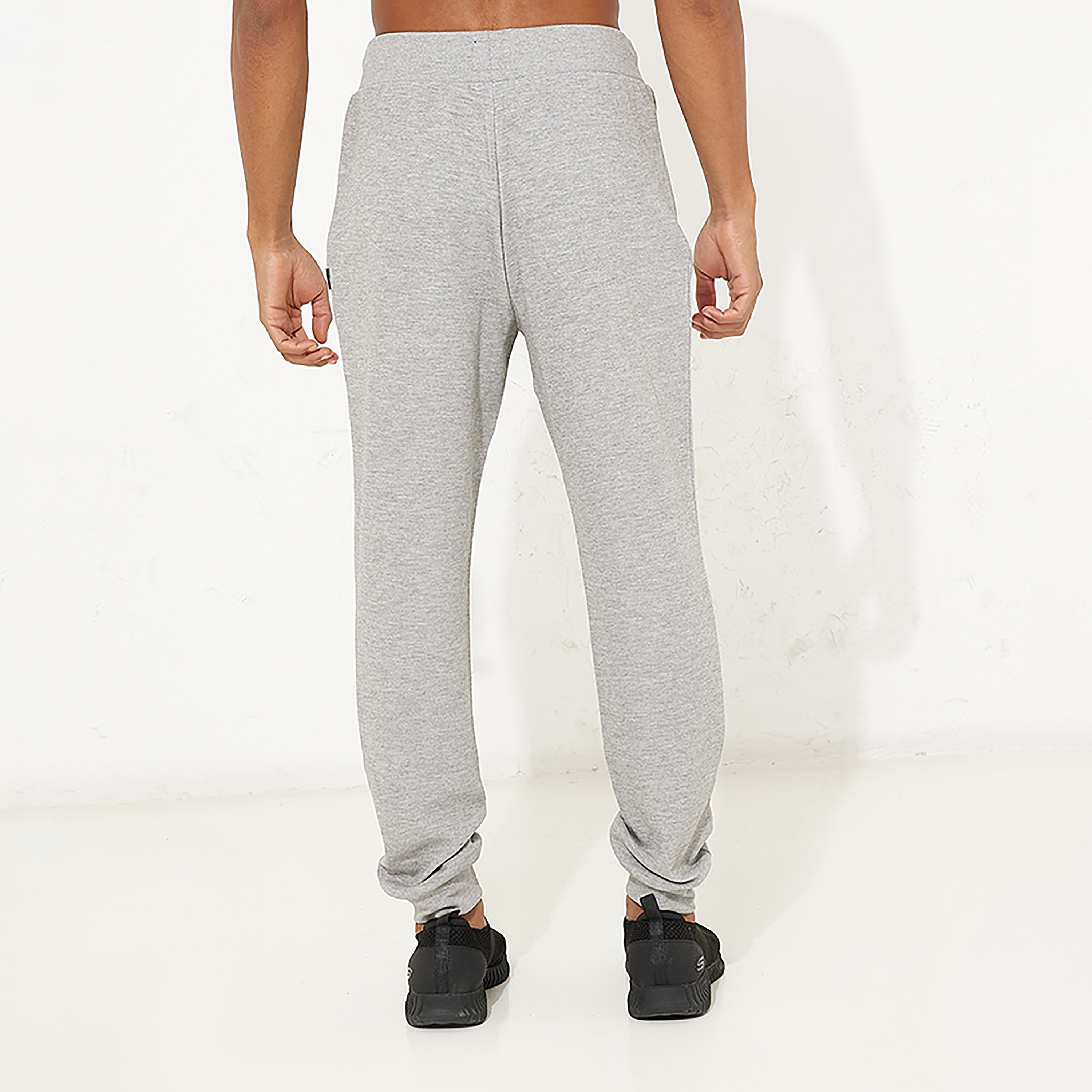 بنطال رياضي بيفرلي هيلز بولو كلوب سادة متوسط ​​الارتفاع برباط للرجال-men-clothing-bottoms-joggers-image-3
