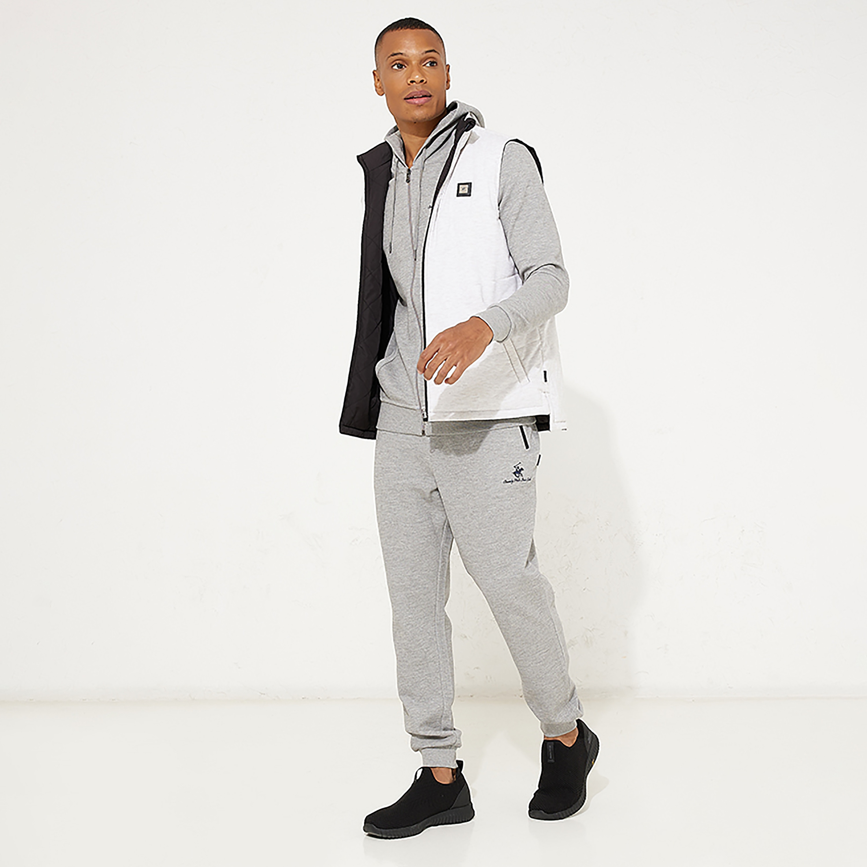 Beverly Hills Polo Club Plain Mid Rise Drawstring Men's Joggers-men-clothing-bottoms-joggers-image-4