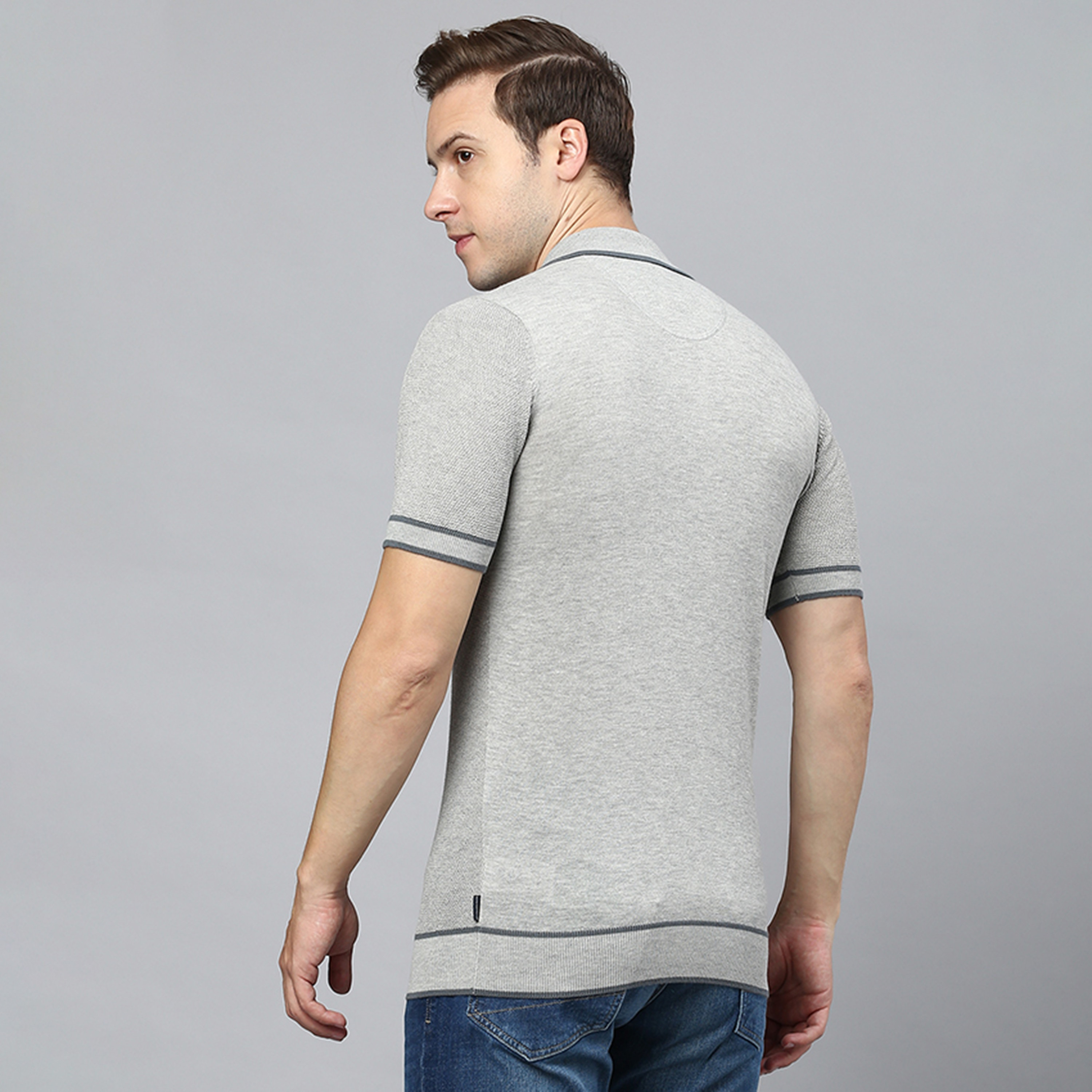 Beverly Hills Polo Club Embroidered Logo Collared Short Sleeves Polo Sweater-men-clothing-sweatersandpullovers-image-4
