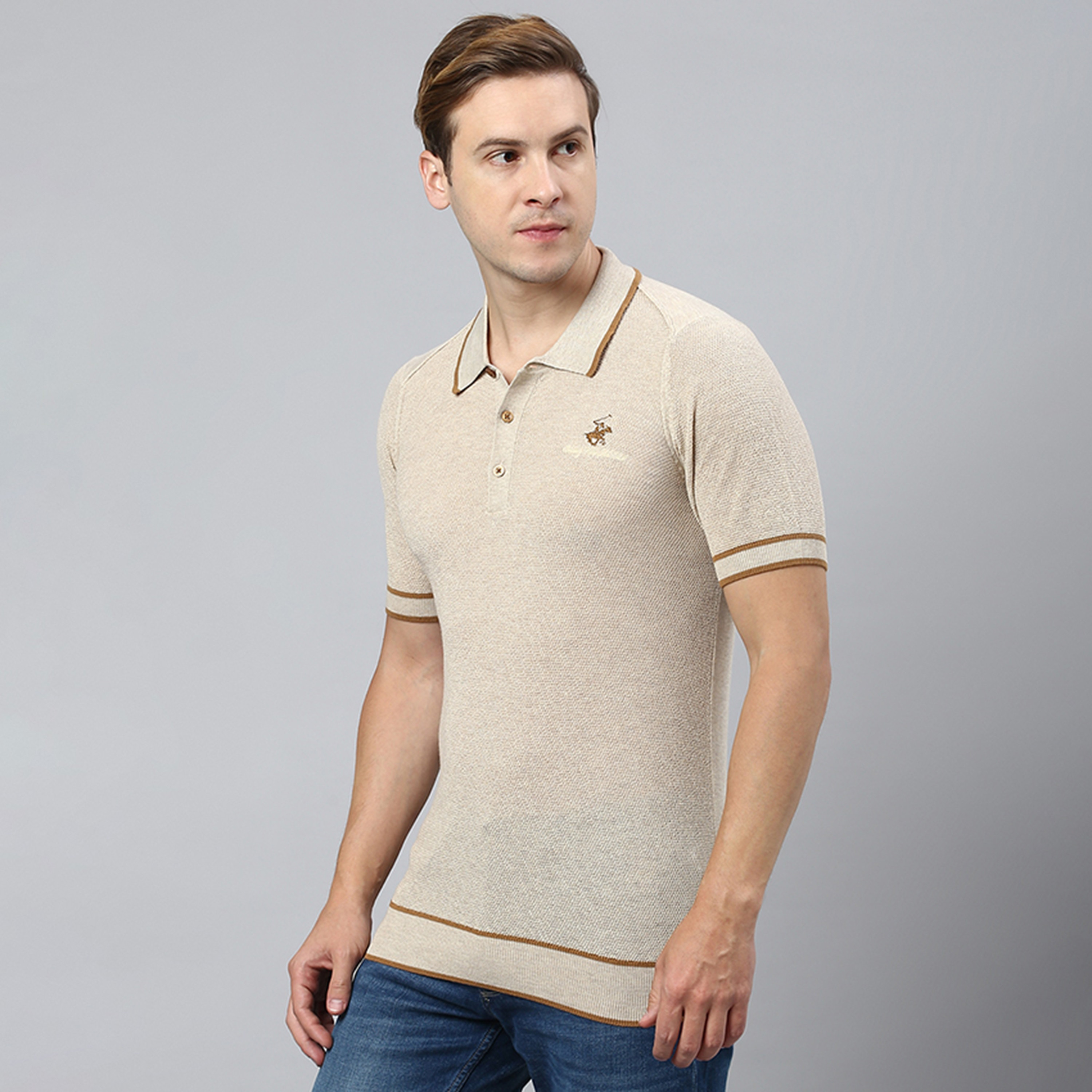 سويتر بولو من بيفرلي هيلز بولو كلوب بياقة وأكمام قصيرة مع شعار بمطرز-men-clothing-sweatersandpullovers-image-6