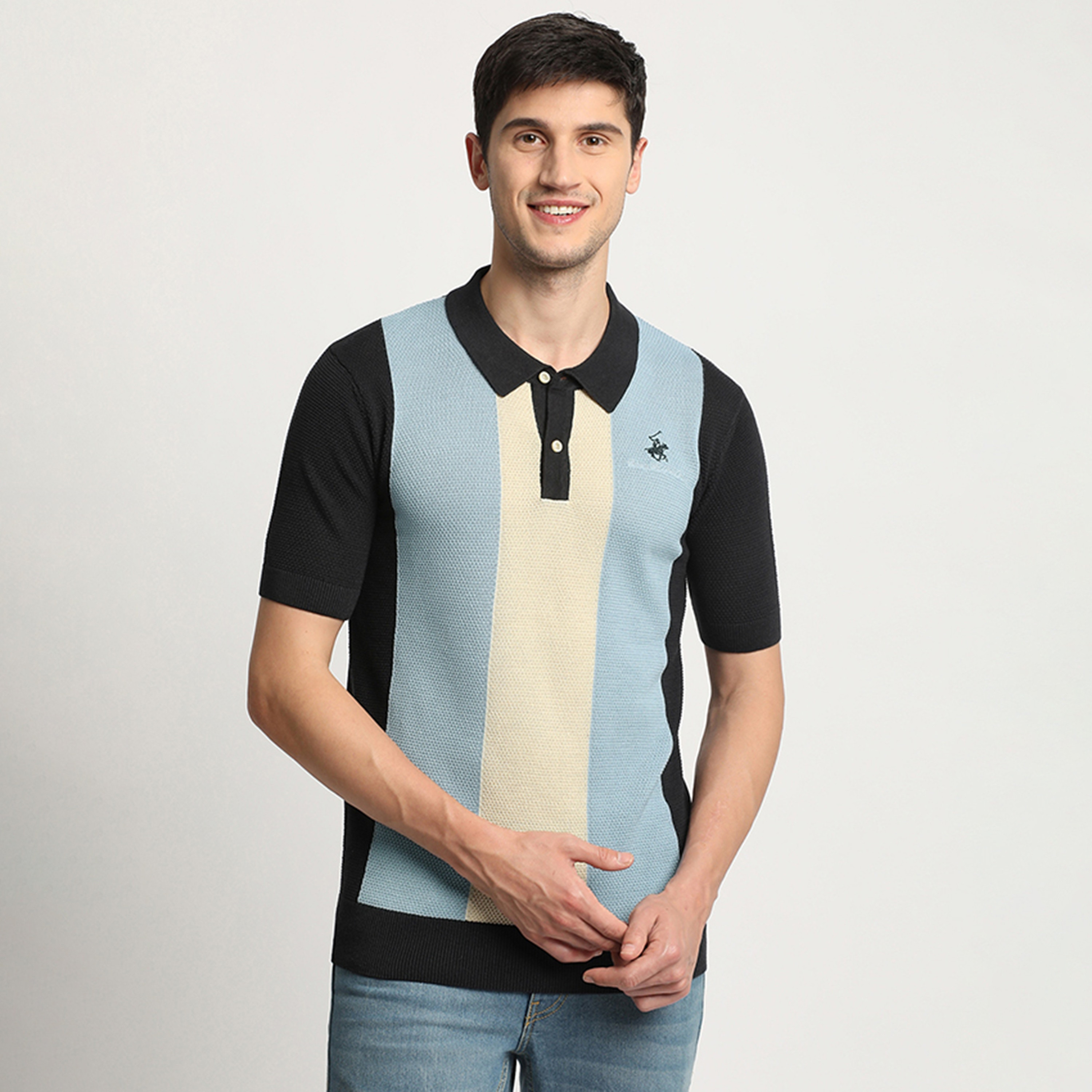 Beverly Hills Polo Club Color Block Short Sleeves Polo T-Shirt-men-clothing-tshirtsandpolos-polos-image-1