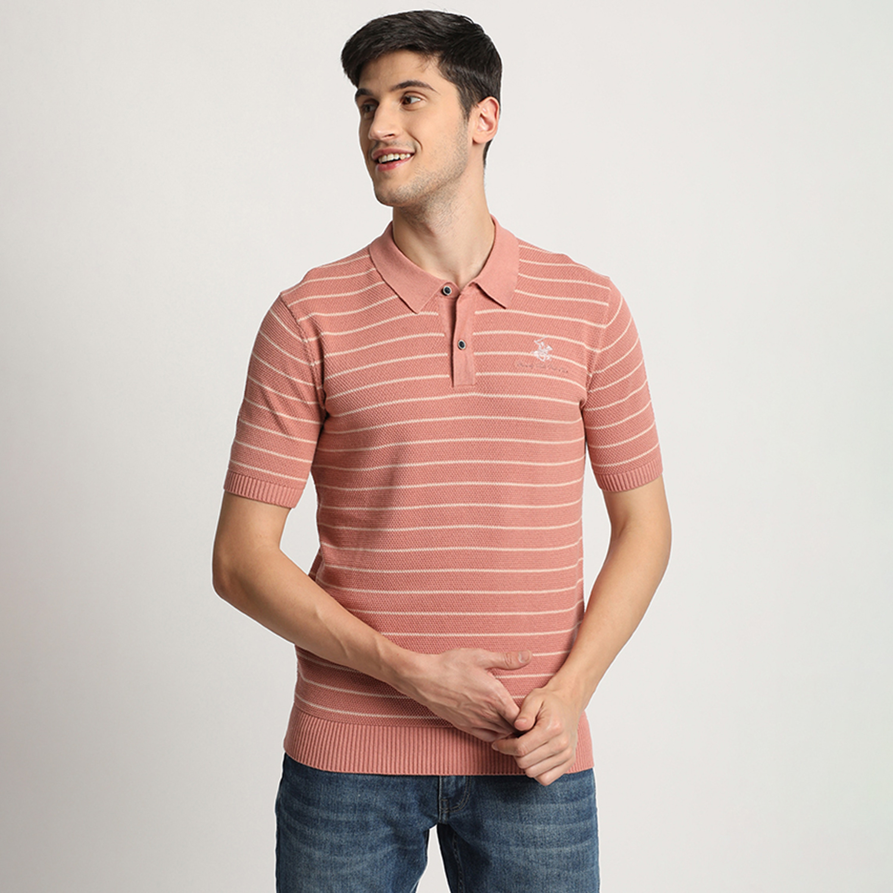Beverly Hills Polo Club Stripes Short Sleeves Polo T-Shirt-men-clothing-tshirtsandpolos-polos-image-1