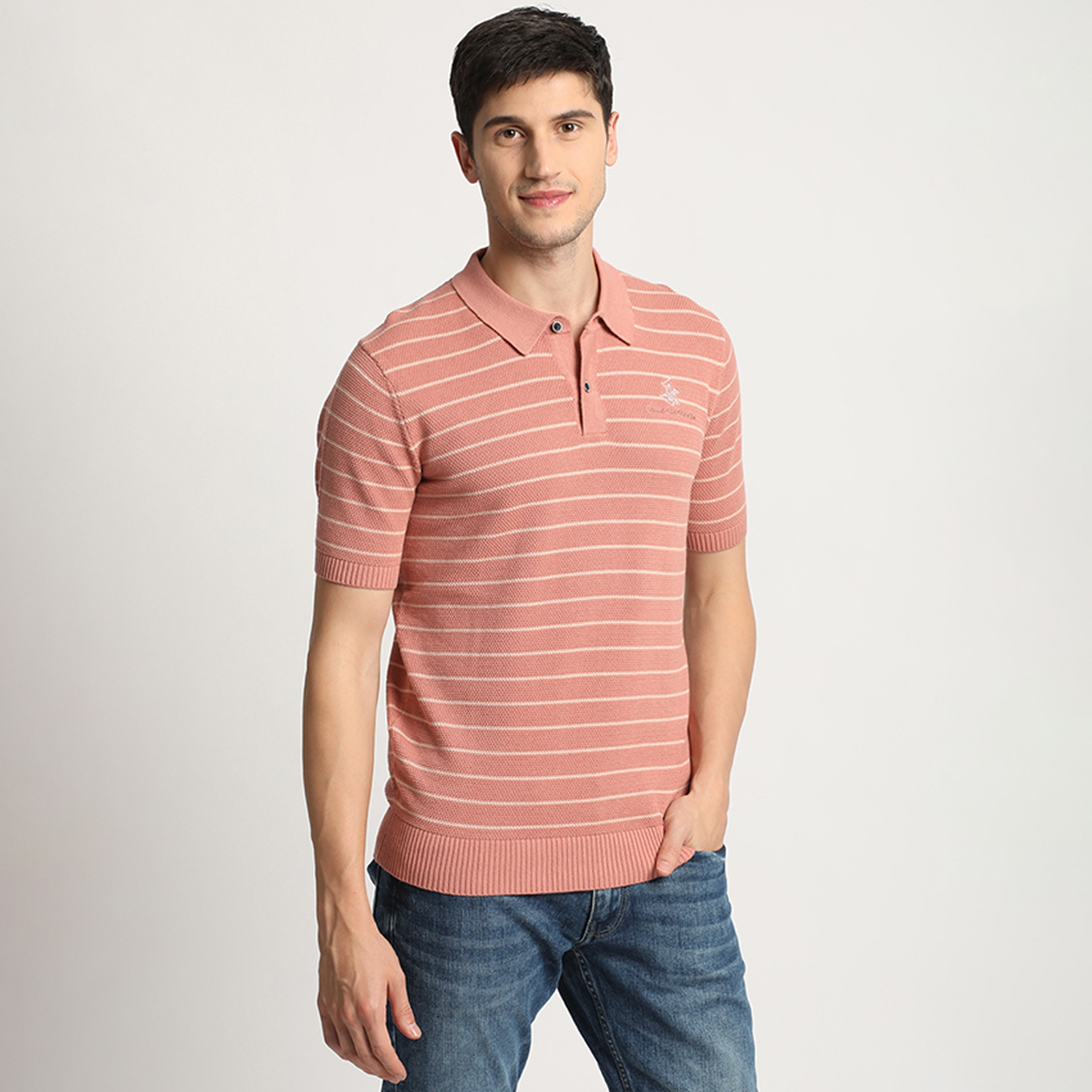 Beverly Hills Polo Club Stripes Short Sleeves Polo T-Shirt-men-clothing-tshirtsandpolos-polos-image-3
