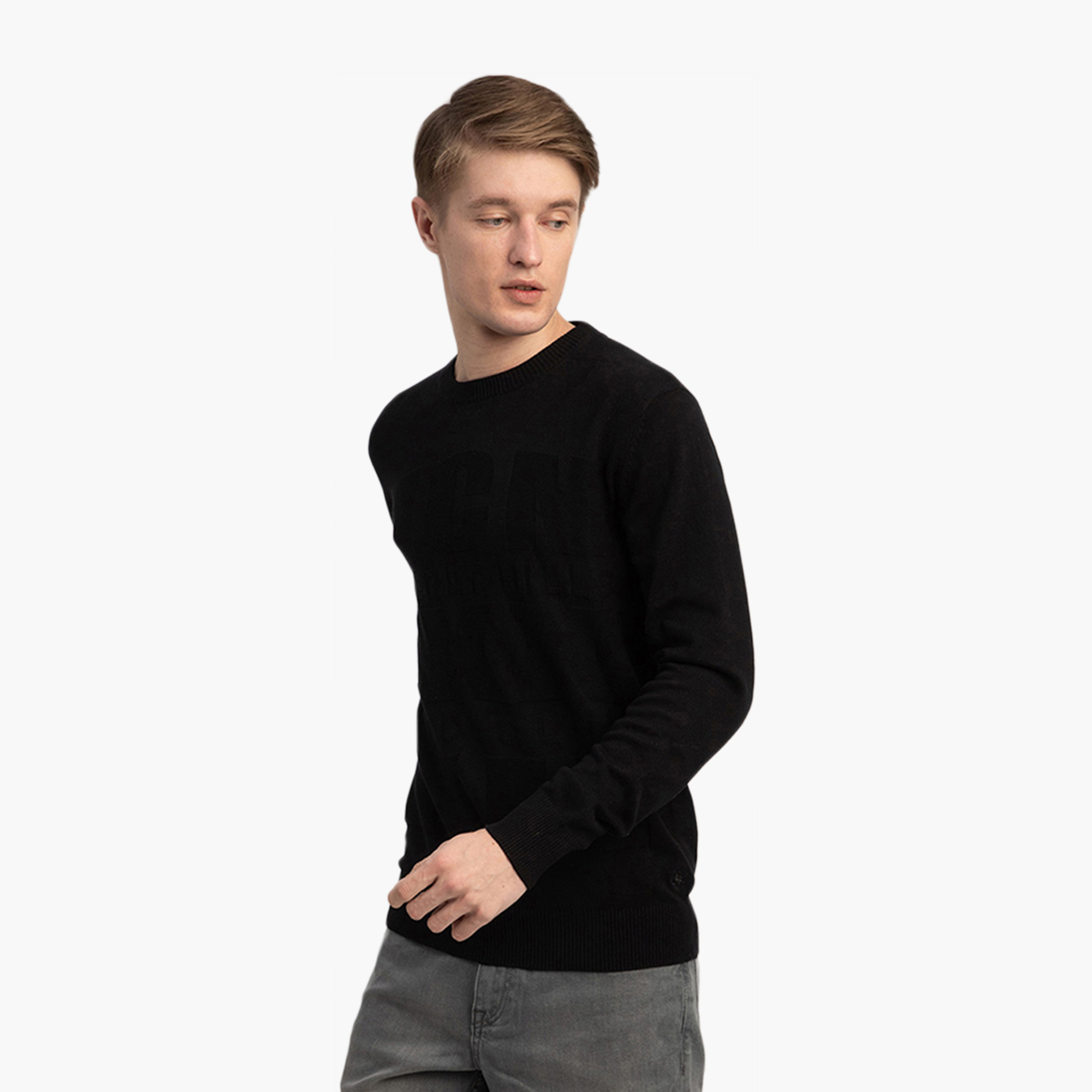 Beverly Hills Polo Club Plain Round Neck Long Sleeves Men's Sweatshirt-men-winterwear-hoodiesandsweatshirts-image-2