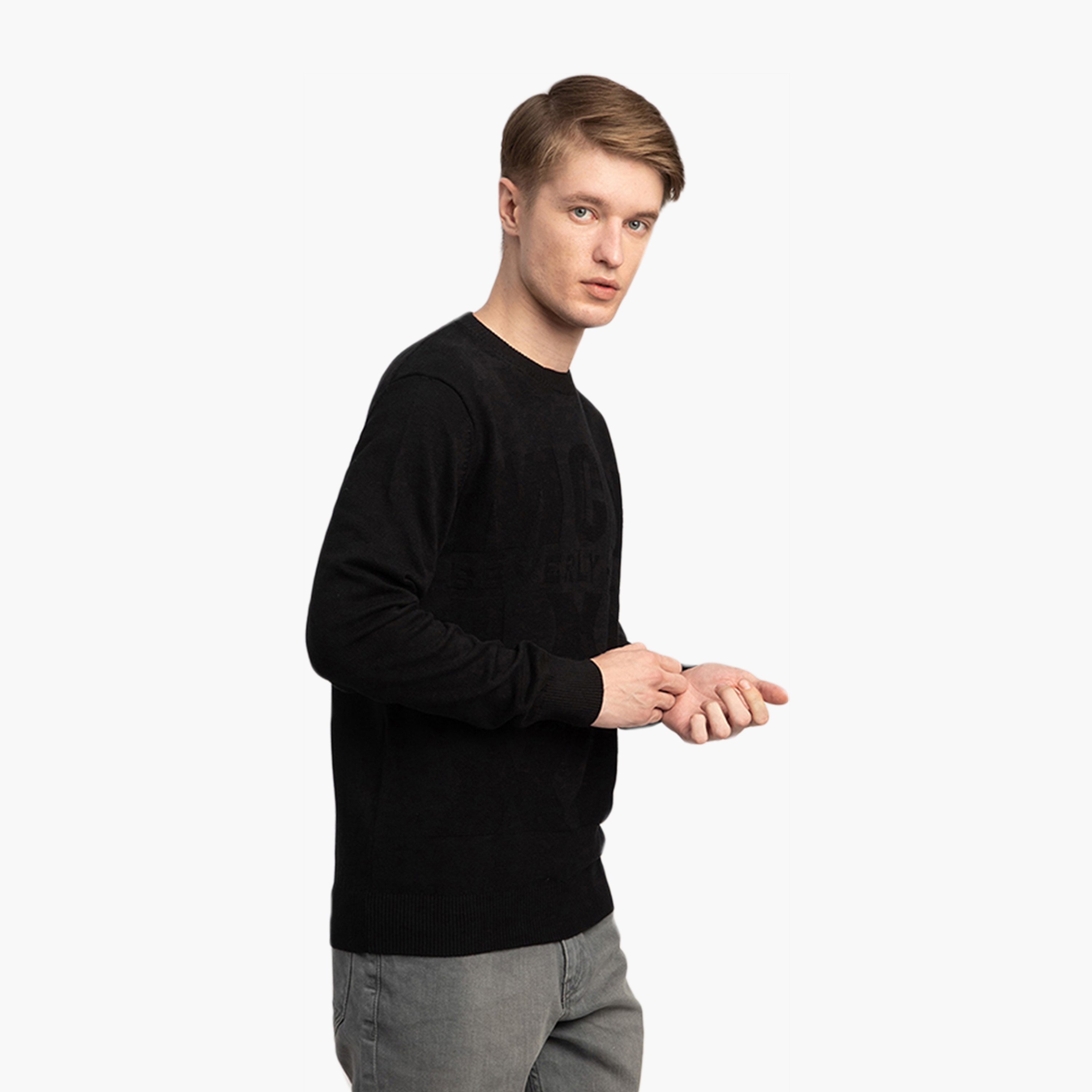 سويت شيرت رجالي سادة برقبة دائرية وأكمام طويلة بيفرلي هيلز بولو كلوب-men-winterwear-hoodiesandsweatshirts-image-3
