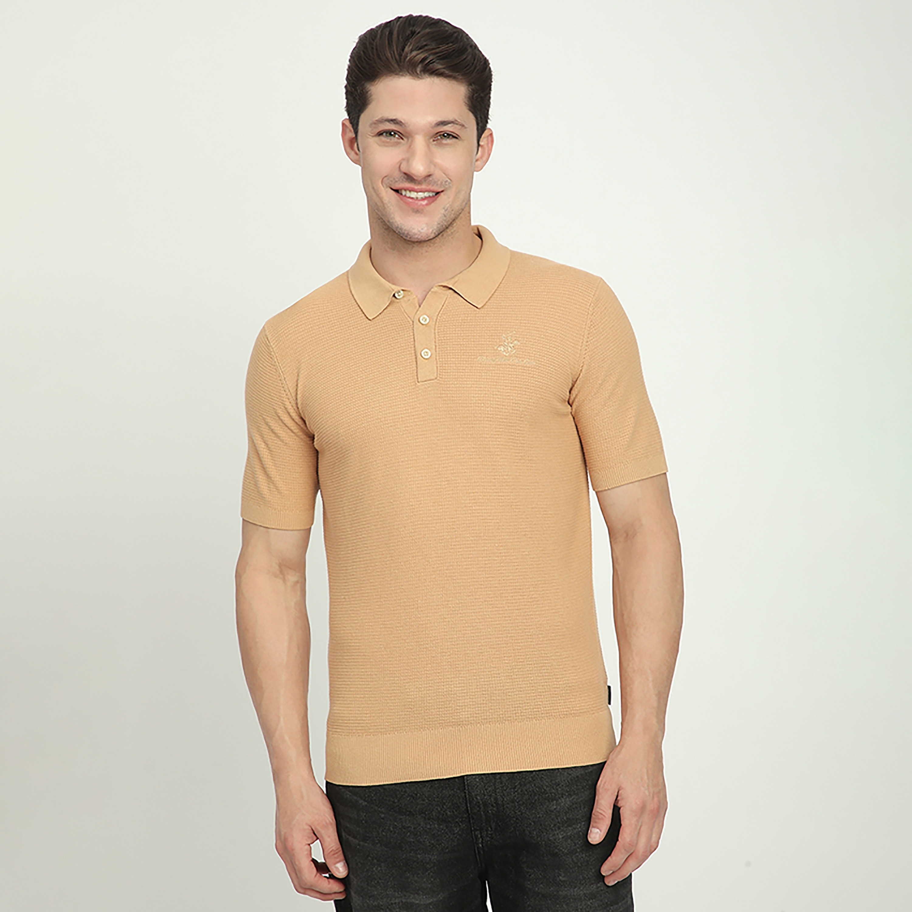 تي شيرت بولو رجالي بأكمام قصيرة وياقة منقوش من بيفرلي هيلز بولو كلوب-men-clothing-tshirtsandpolos-polos-image-5