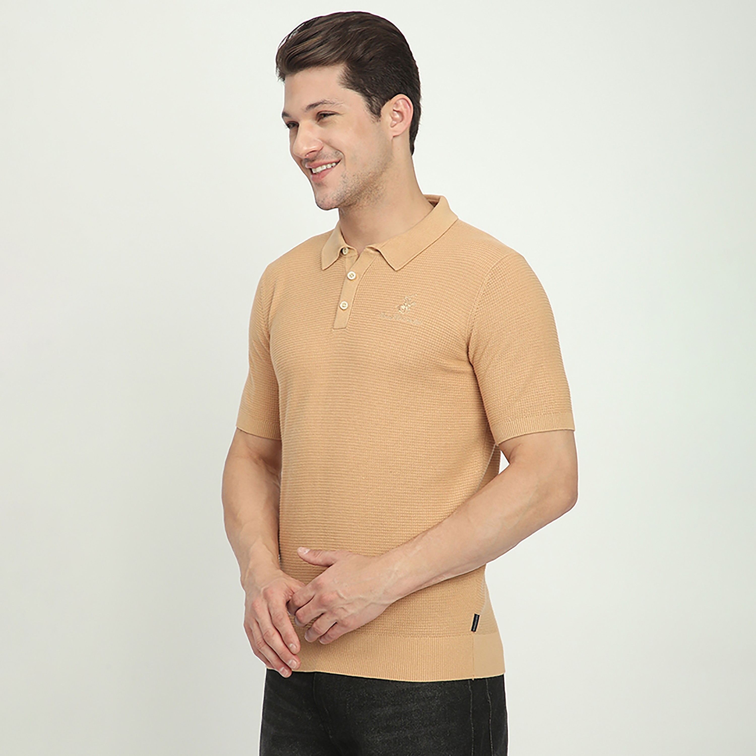 تي شيرت بولو رجالي بأكمام قصيرة وياقة منقوش من بيفرلي هيلز بولو كلوب-men-clothing-tshirtsandpolos-polos-image-6