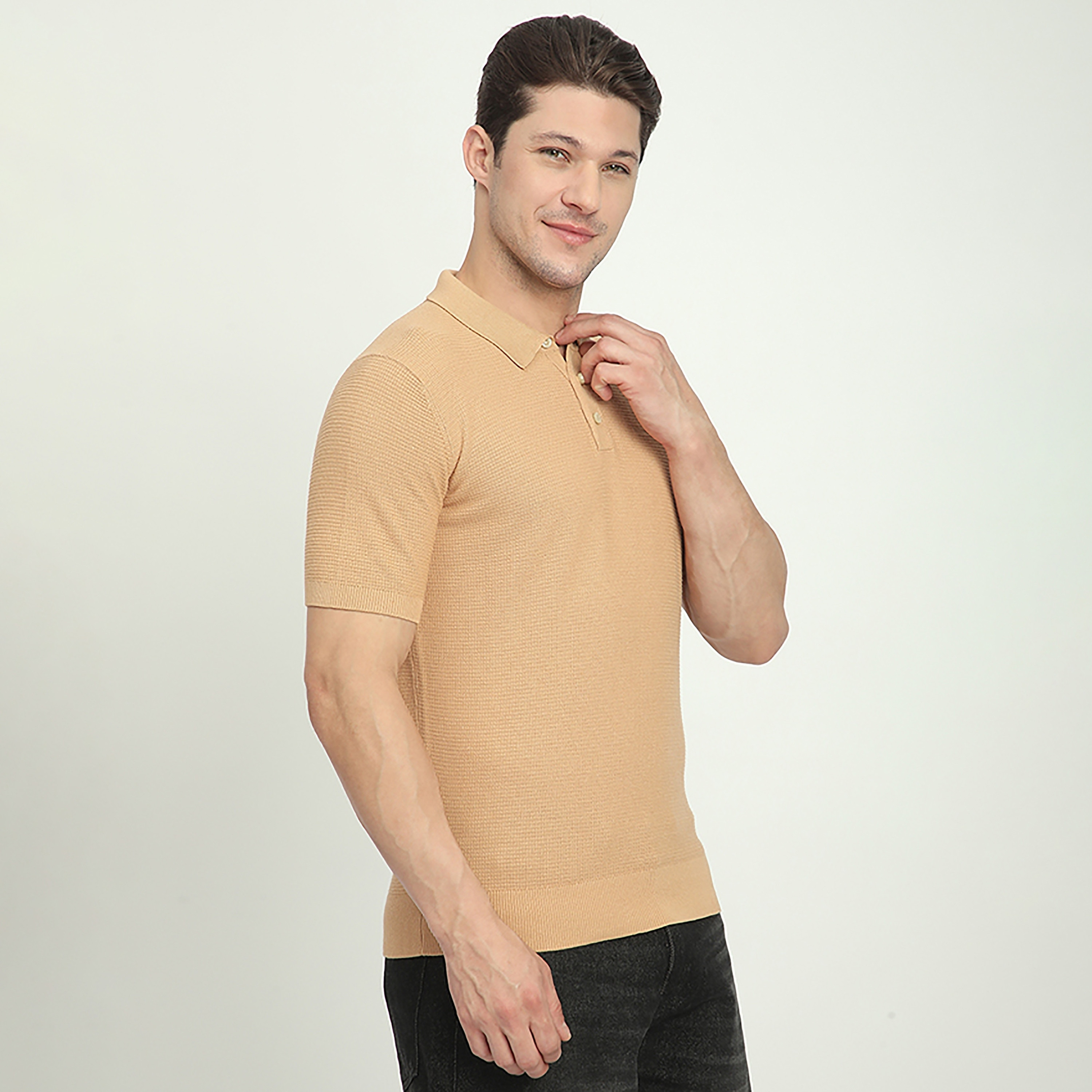 تي شيرت بولو رجالي بأكمام قصيرة وياقة منقوش من بيفرلي هيلز بولو كلوب-men-clothing-tshirtsandpolos-polos-image-7