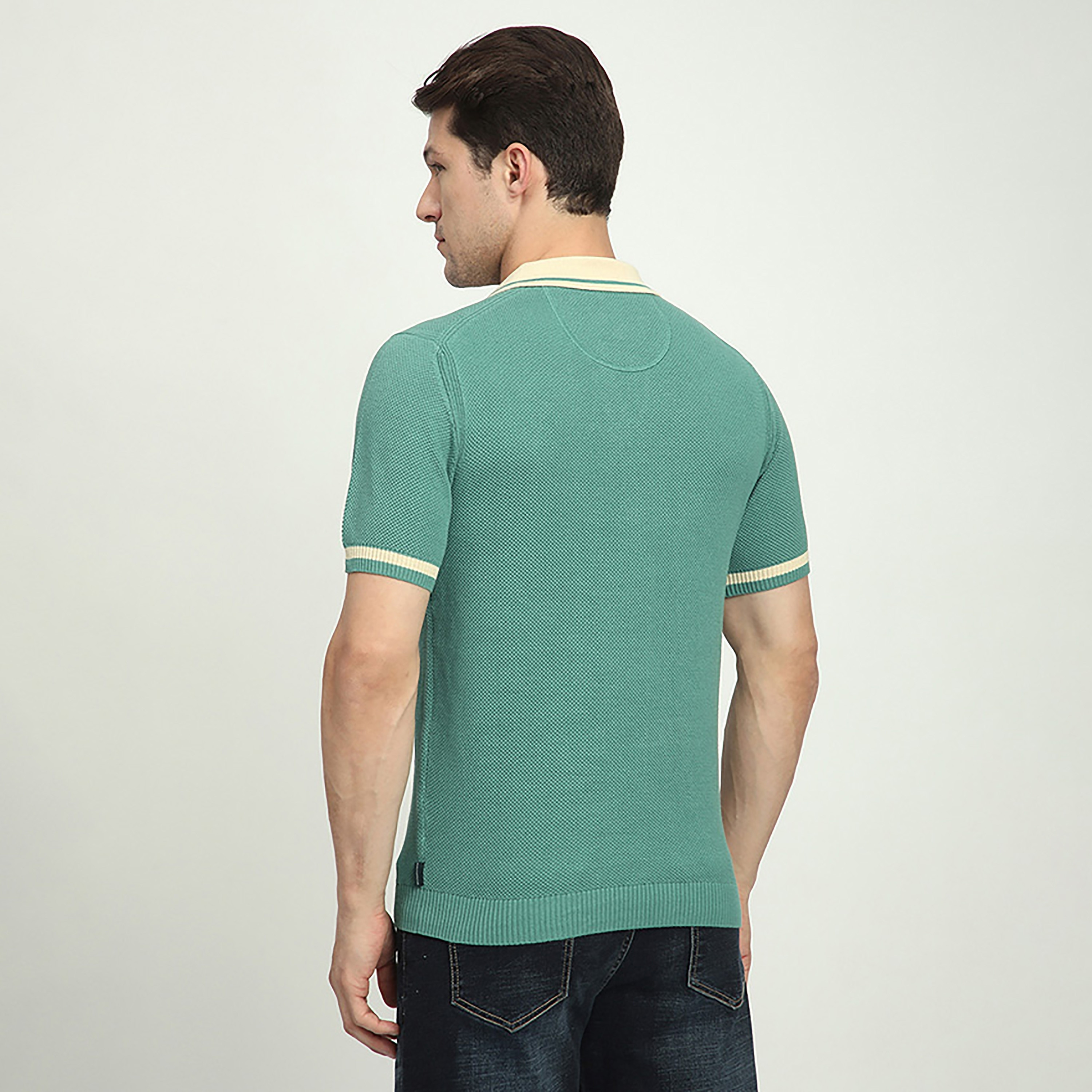 تي شيرت بولو رجالي بأكمام قصيرة وياقة جوني منقوش من بيفرلي هيلز بولو كلوب-men-clothing-tshirtsandpolos-polos-image-8