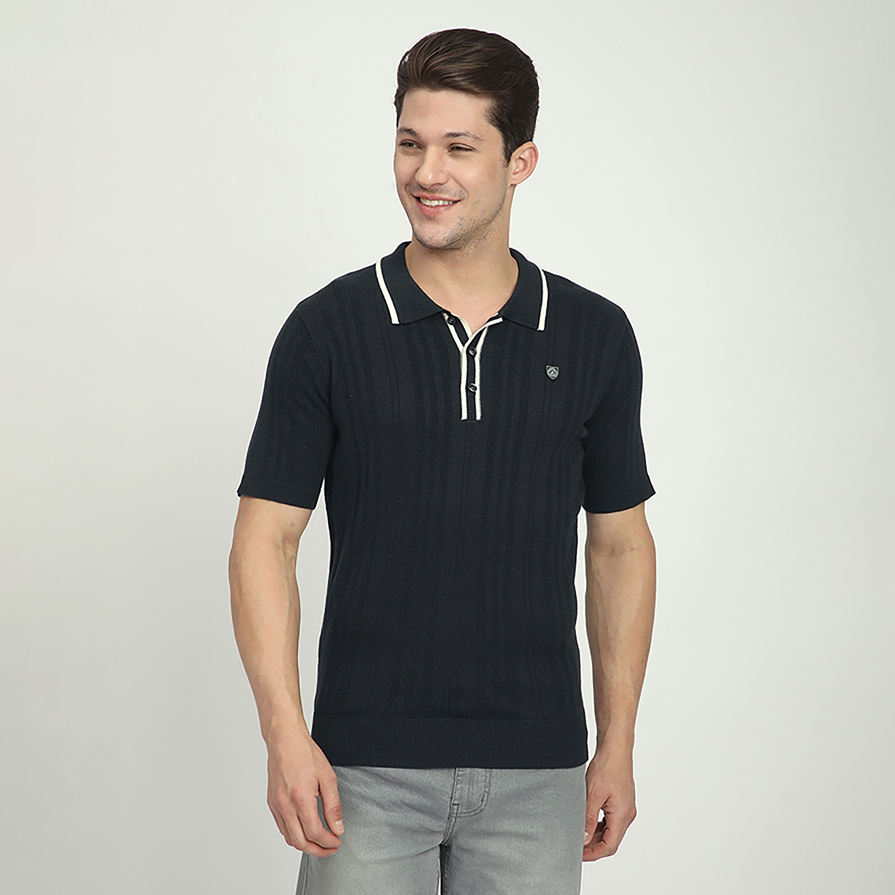 تي شيرت بولو رجالي بأكمام قصيرة وياقة مضلعة من بيفرلي هيلز بولو كلوب-men-clothing-tshirtsandpolos-polos-image-5
