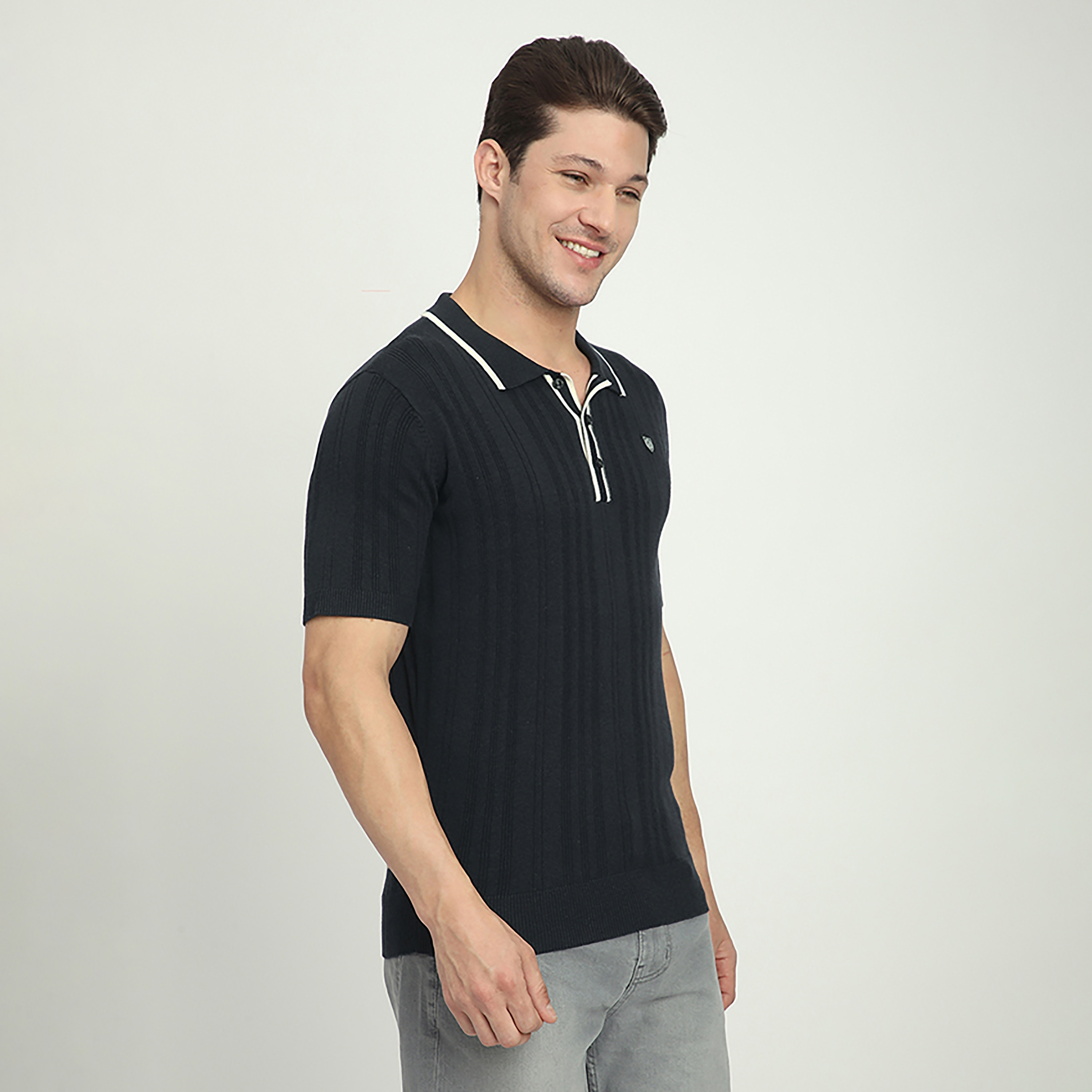 تي شيرت بولو رجالي بأكمام قصيرة وياقة مضلعة من بيفرلي هيلز بولو كلوب-men-clothing-tshirtsandpolos-polos-image-7