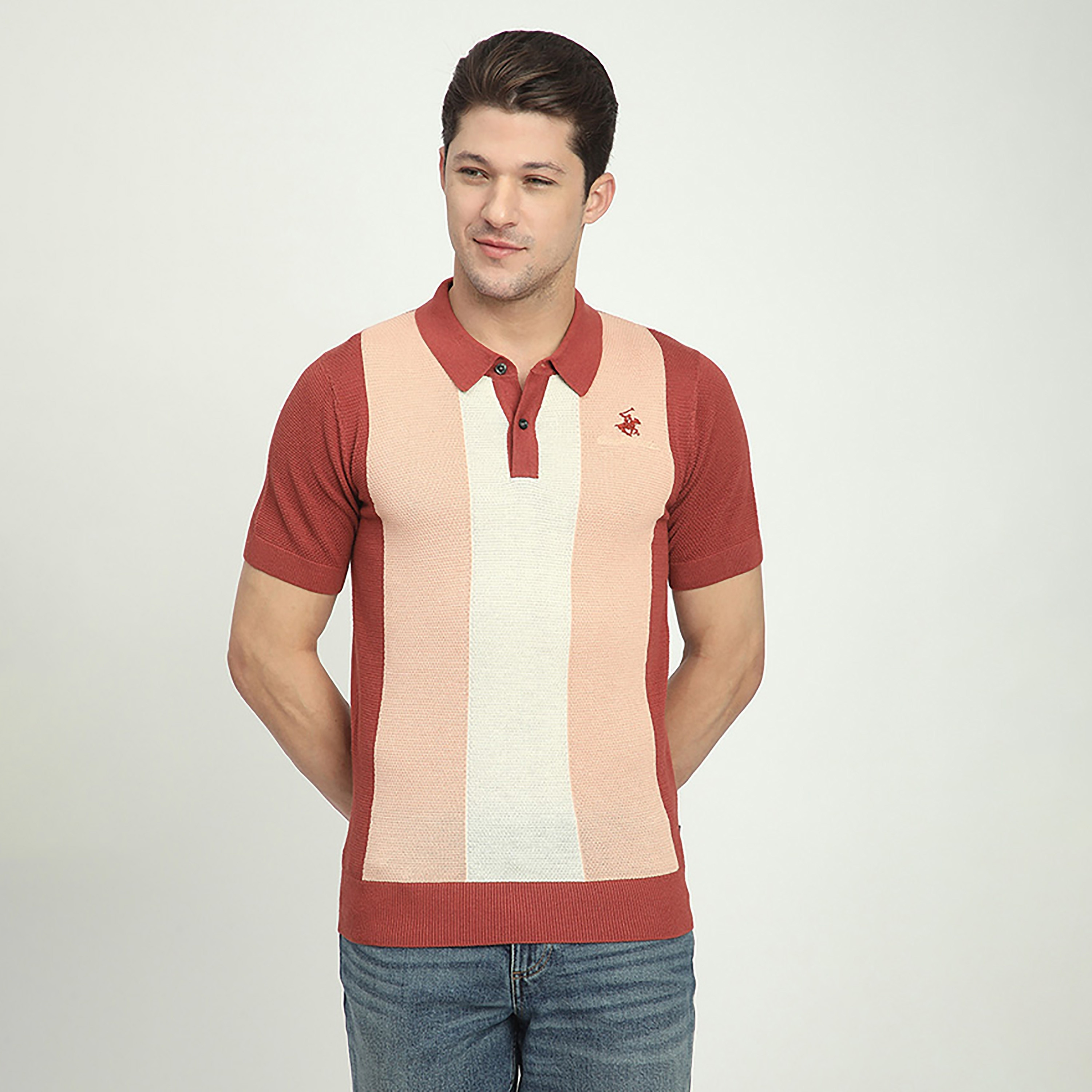 Beverly Hills Polo Club Color-Blocked Collared Short Sleeves Men's Polo T-Shirt-men-clothing-tshirtsandpolos-polos-image-9