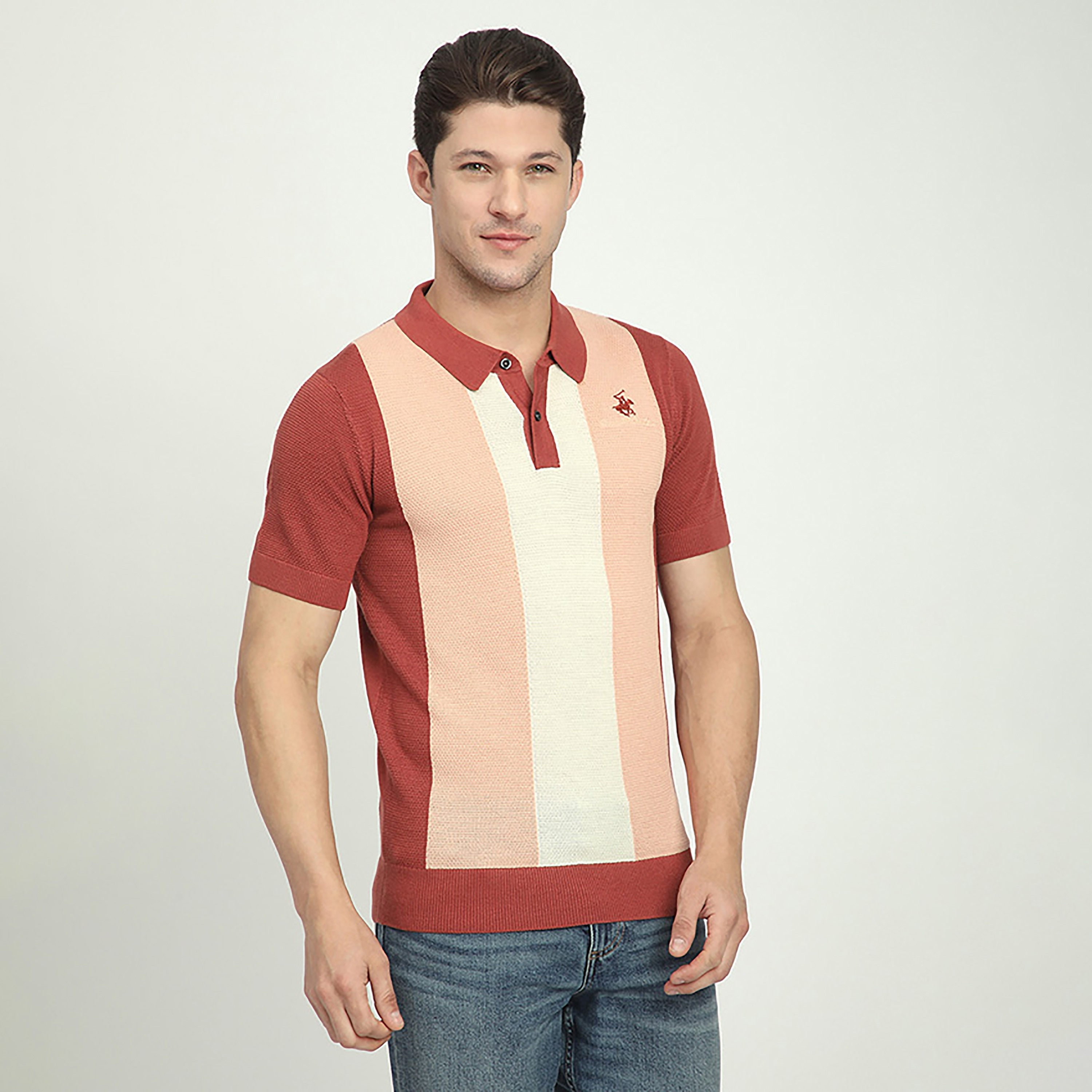 Beverly Hills Polo Club Color-Blocked Collared Short Sleeves Men's Polo T-Shirt-men-clothing-tshirtsandpolos-polos-image-11