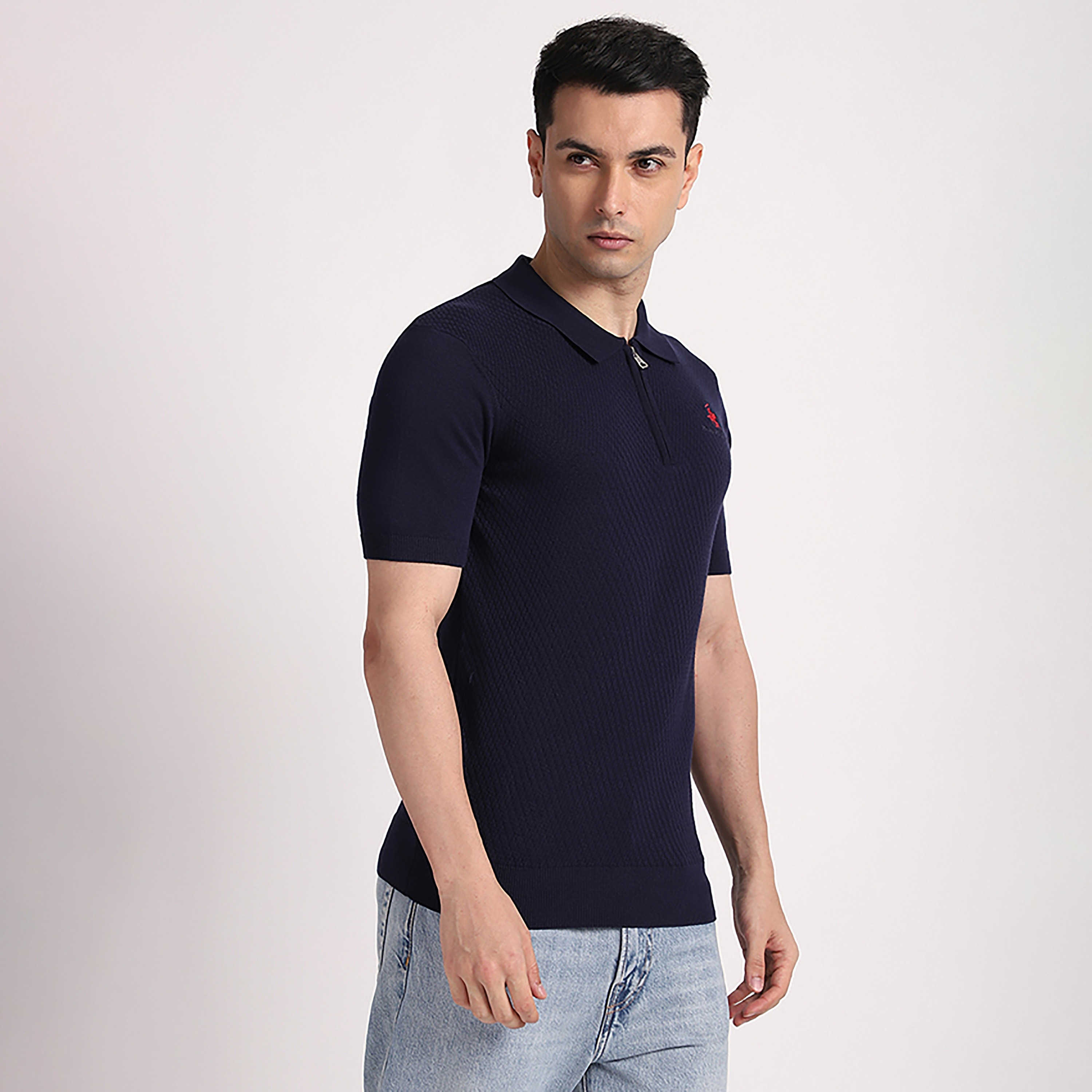 تي شيرت بولو رجالي بأكمام قصيرة وياقة منقوش من بيفرلي هيلز بولو كلوب-men-clothing-tshirtsandpolos-polos-image-3