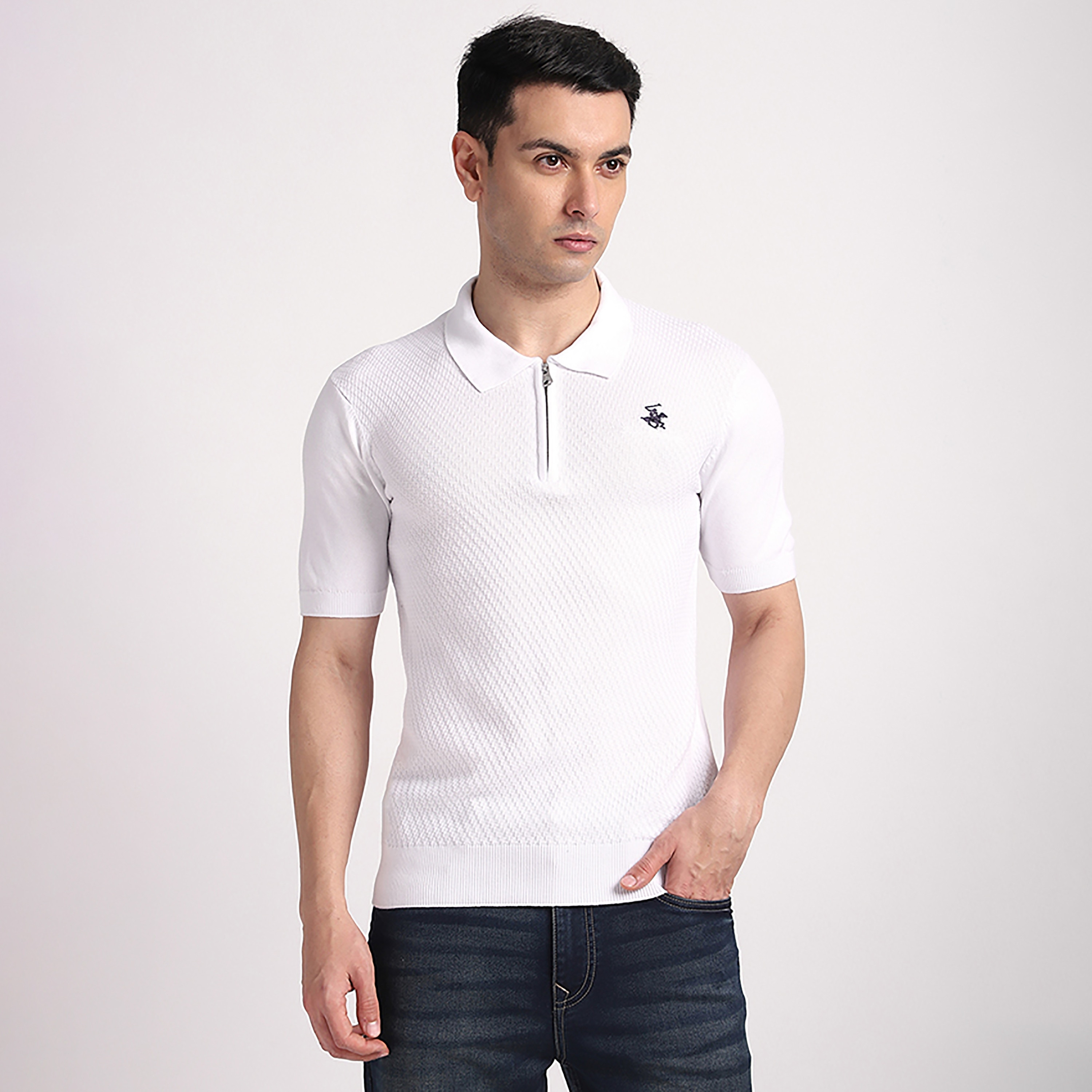 تي شيرت بولو رجالي بأكمام قصيرة وياقة منقوش من بيفرلي هيلز بولو كلوب-men-clothing-tshirtsandpolos-polos-image-6