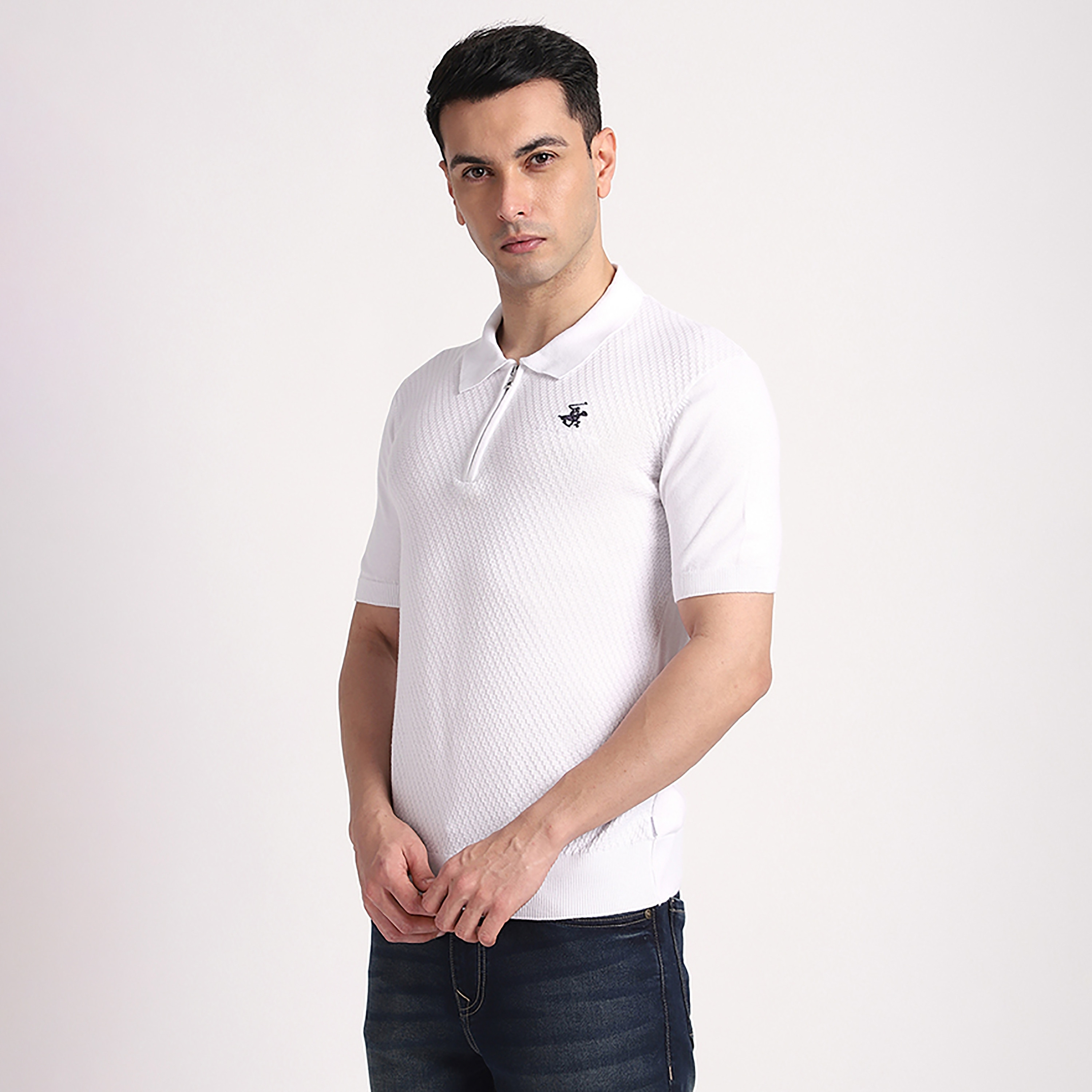 تي شيرت بولو رجالي بأكمام قصيرة وياقة منقوش من بيفرلي هيلز بولو كلوب-men-clothing-tshirtsandpolos-polos-image-7