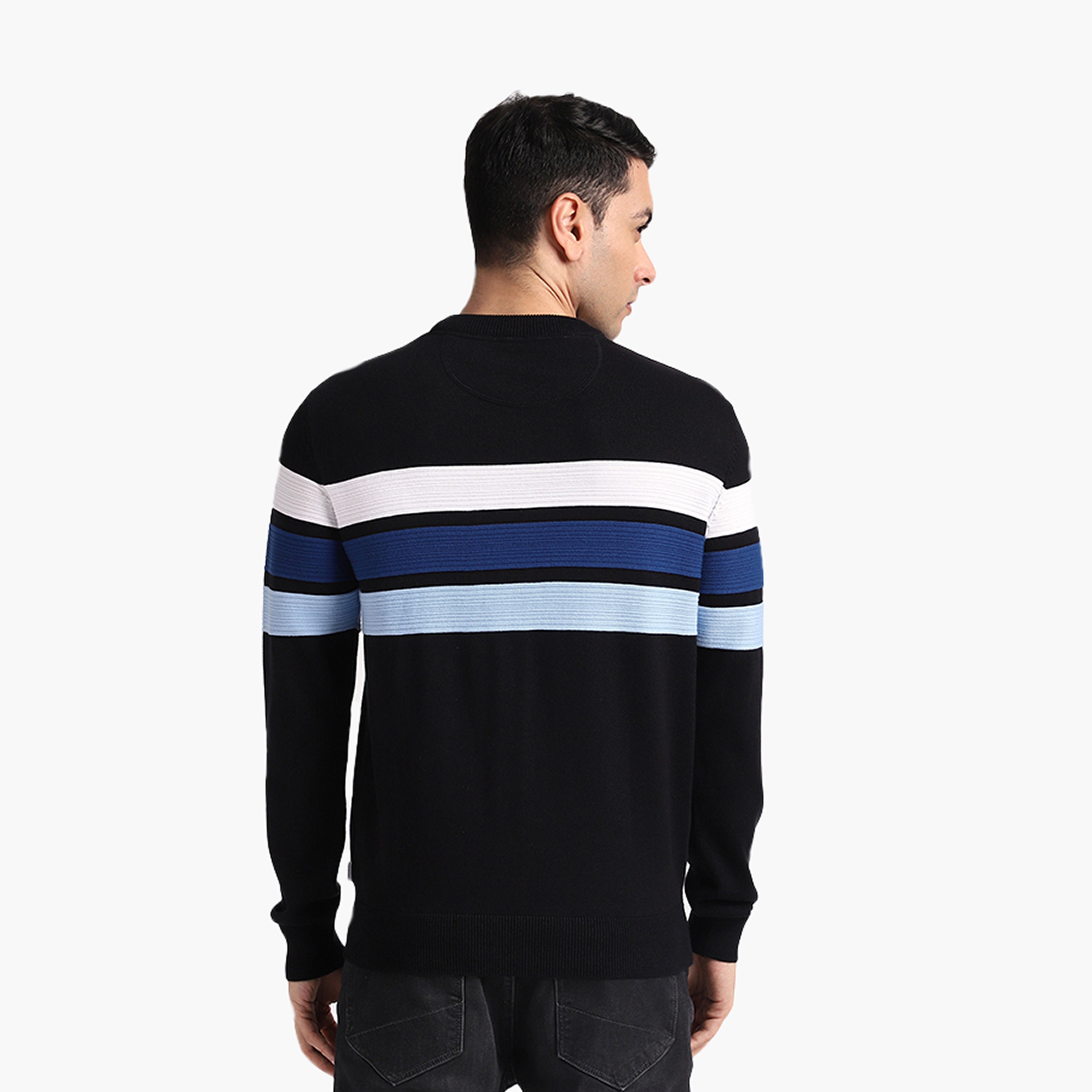 بلوفر رجالي مخطط بياقة دائرية وأكمام طويلة من بيفرلي هيلز بولو كلوب-men-clothing-sweatersandpullovers-image-4