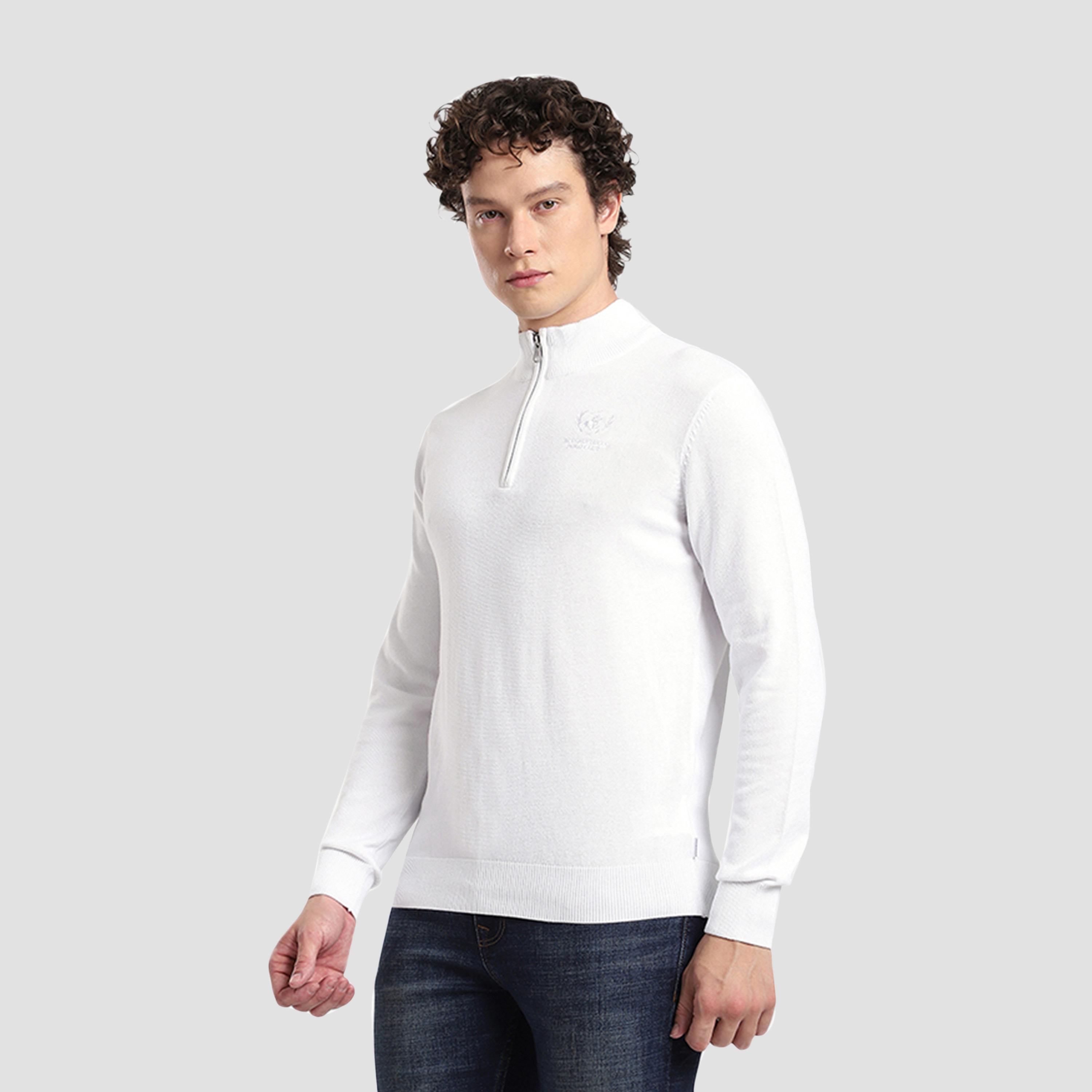 كنزة رجالية سادة برقبة عالية وأكمام طويلة بيفرلي هيلز بولو كلوب-men-clothing-sweatersandpullovers-image-2