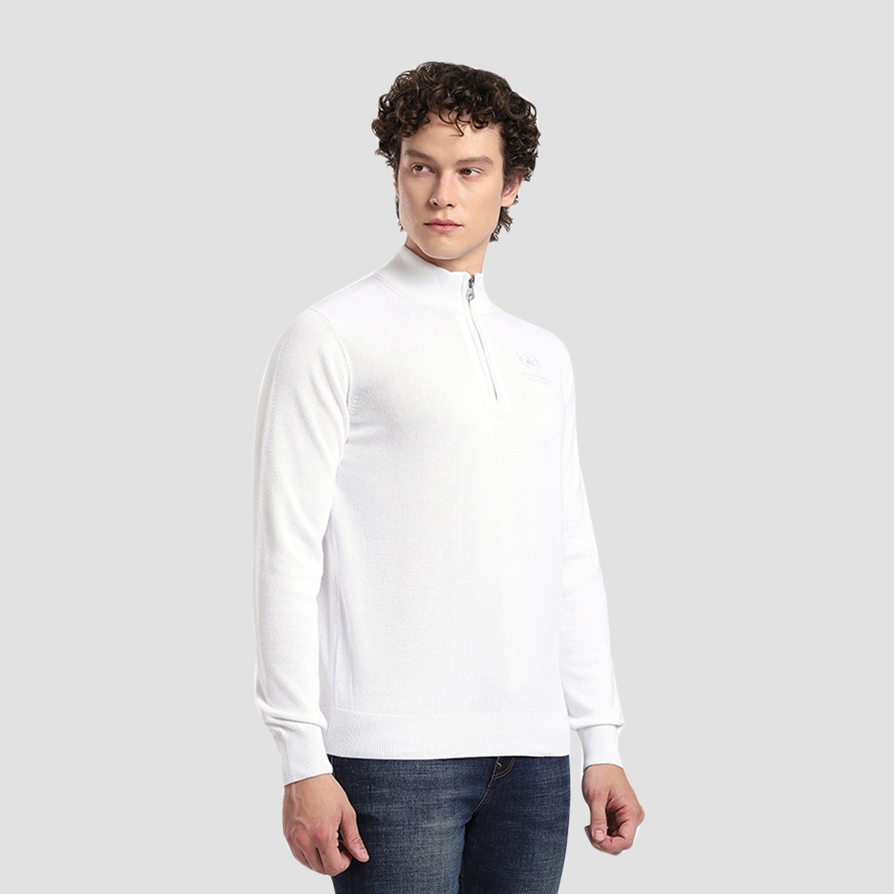 Beverly Hills Polo Club Plain High Neck Long Sleeves Men's Sweater-men-clothing-sweatersandpullovers-image-3