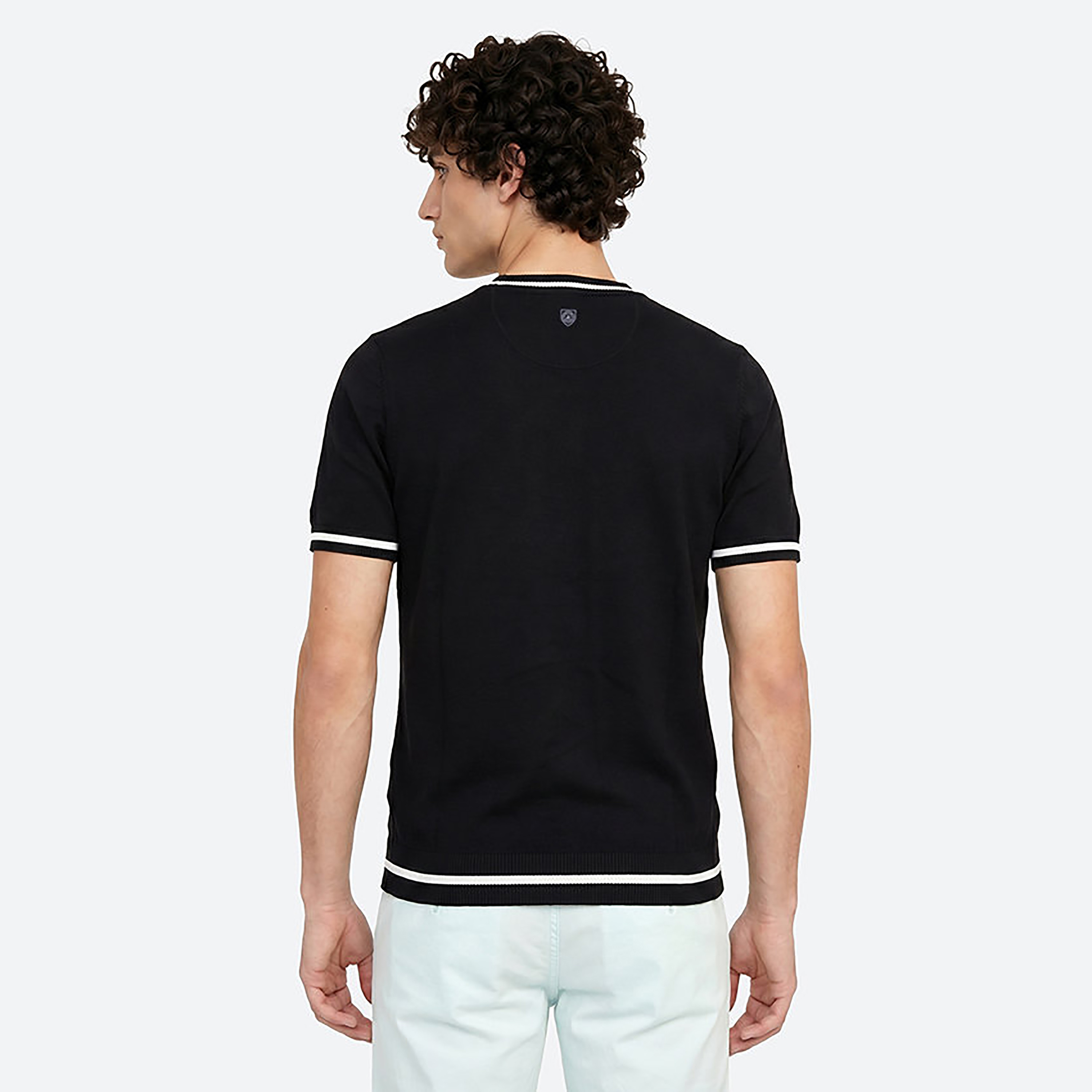 كنزة (بلوفر) للرجال محلمة وبياقة دائرية وأكمام قصيرة من بيفرلي هيلز بولو كلوب-men-clothing-sweatersandpullovers-image-5