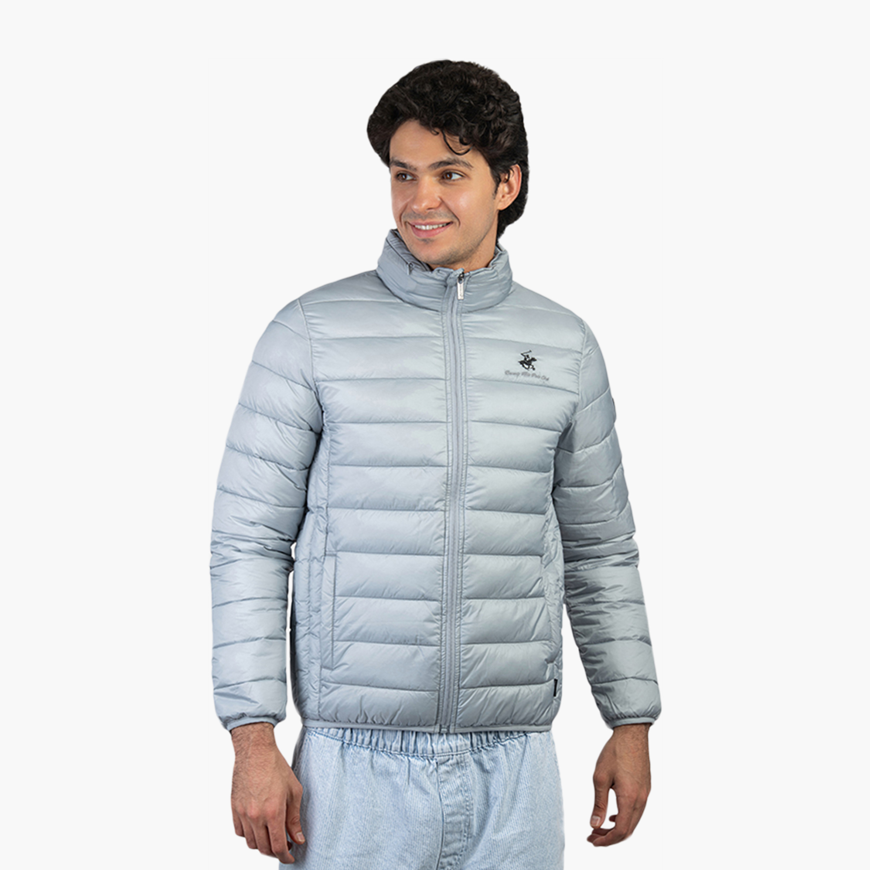 Beverly Hills Polo Club Plain High Neck Long Sleeves Men's Puffer Jacket-men-clothing-jacketsandblazers-jackets-image-1