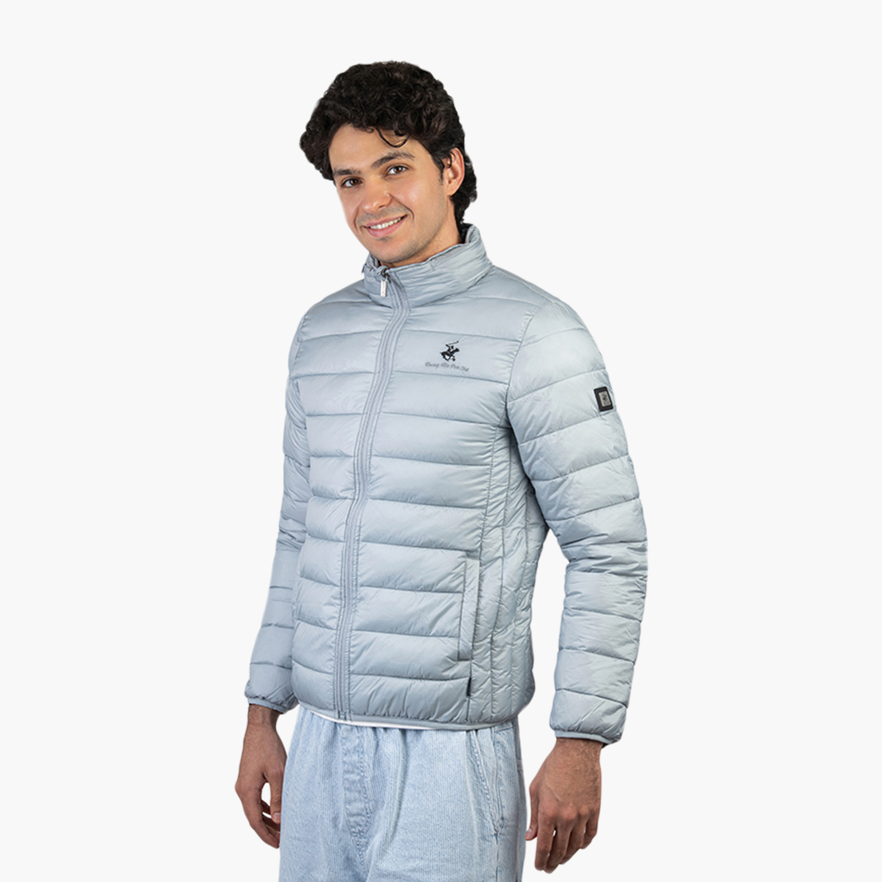 جاكيت بافر رجالي سادة برقبة عالية وأكمام طويلة بيفرلي هيلز بولو كلوب-men-clothing-jacketsandblazers-jackets-image-2