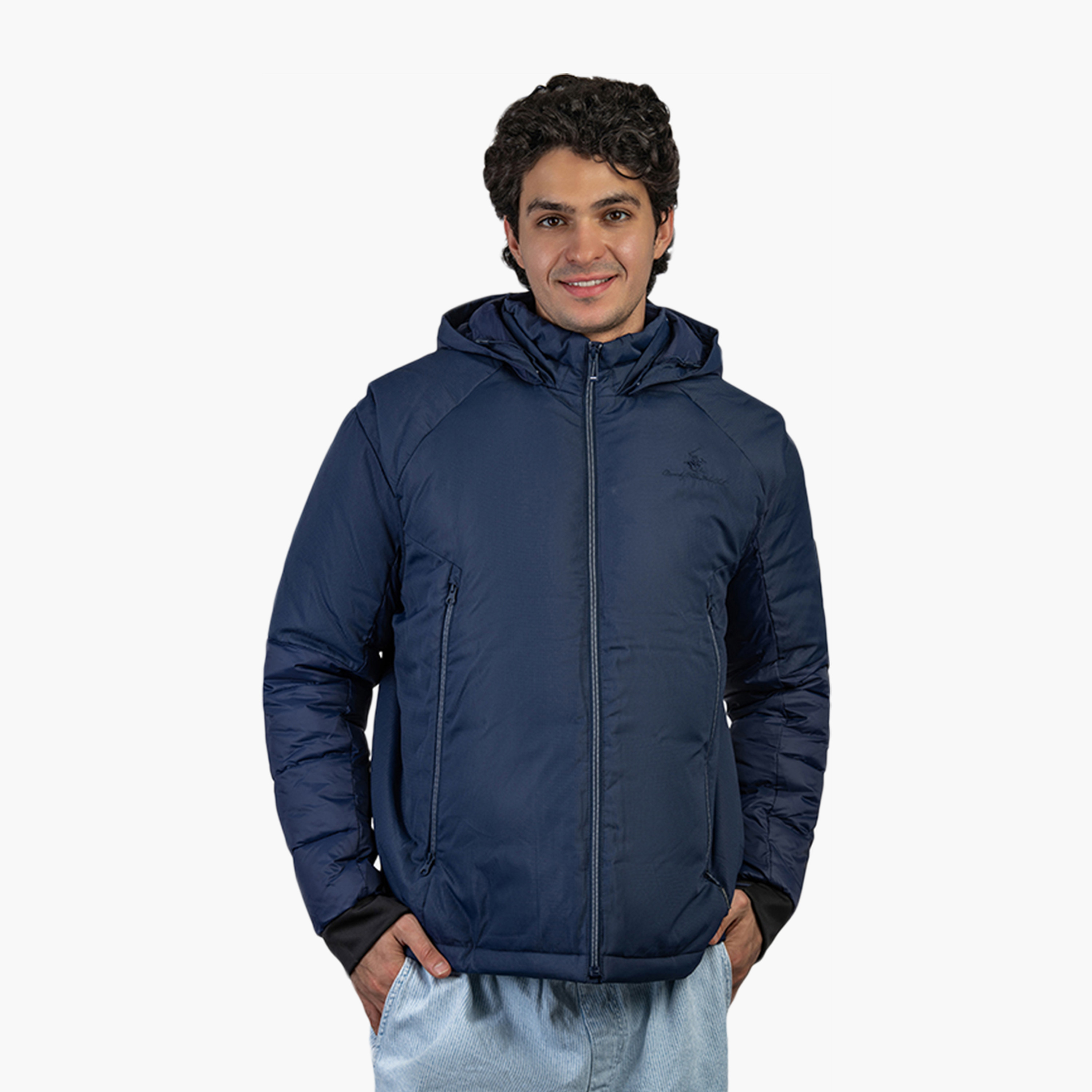 جاكيت بافر رجالي سادة بغطاء للرأس وأكمام طويلة بيفرلي هيلز بولو كلوب-men-clothing-jacketsandblazers-jackets-image-1