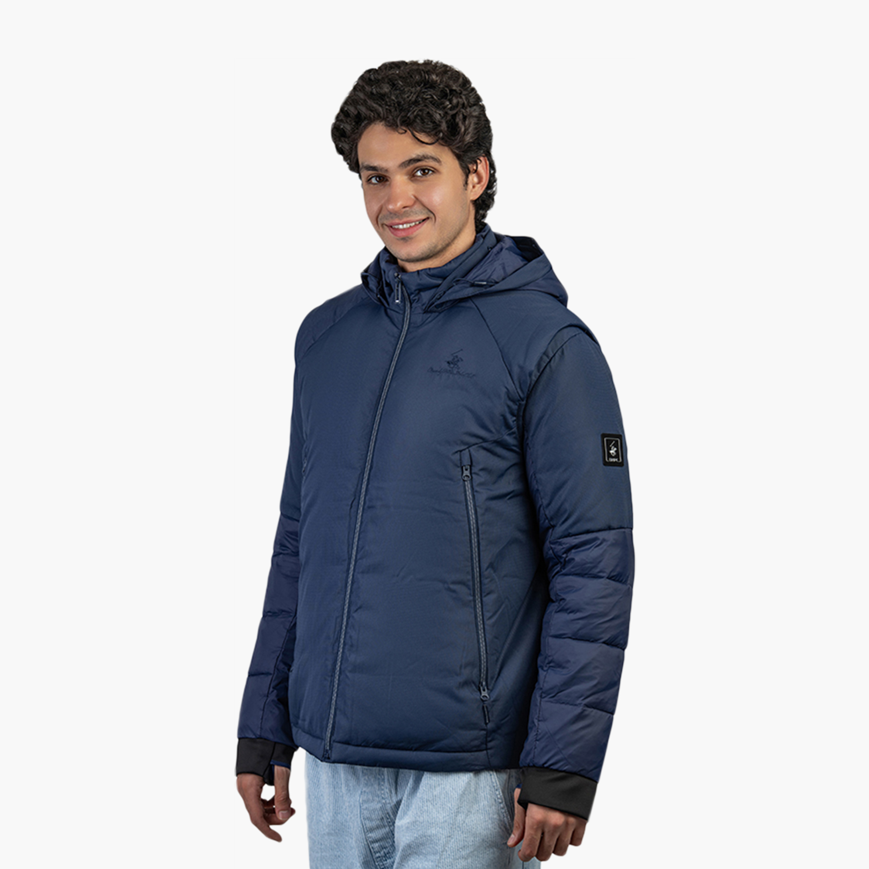 Beverly Hills Polo Club Plain Hooded Neck Long Sleeves Men's Puffer Jacket-men-clothing-jacketsandblazers-jackets-image-2