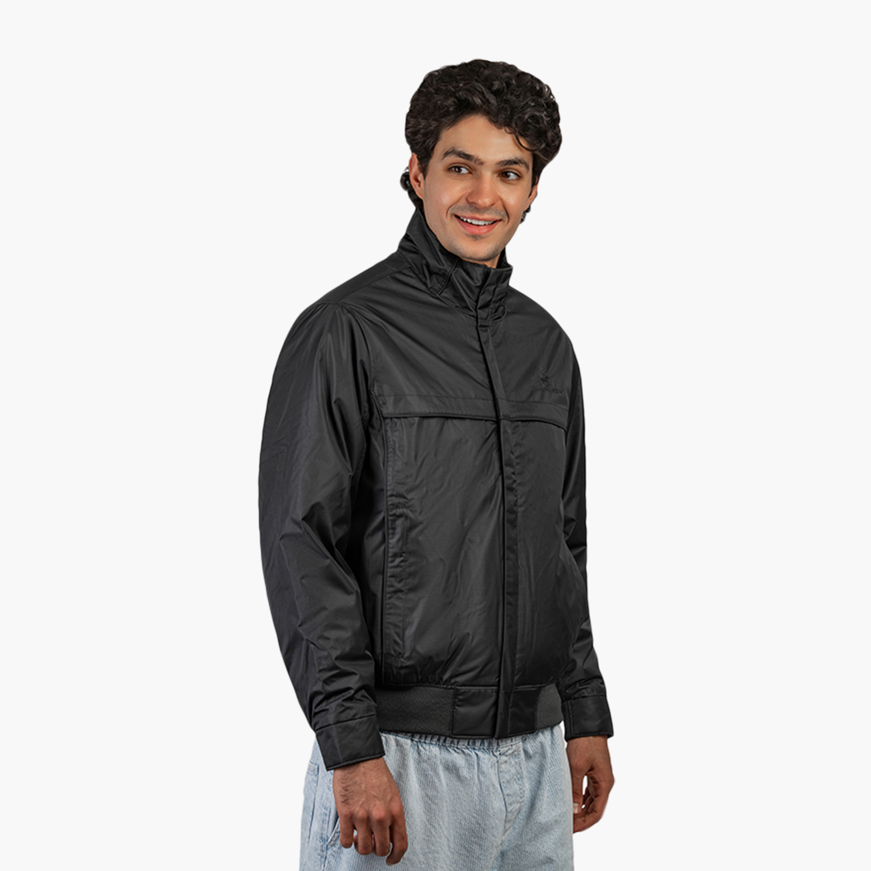جاكيت بومبر رجالي سادة بأكمام طويلة وياقة عالية من بيفرلي هيلز بولو كلوب-men-clothing-jacketsandblazers-jackets-image-7